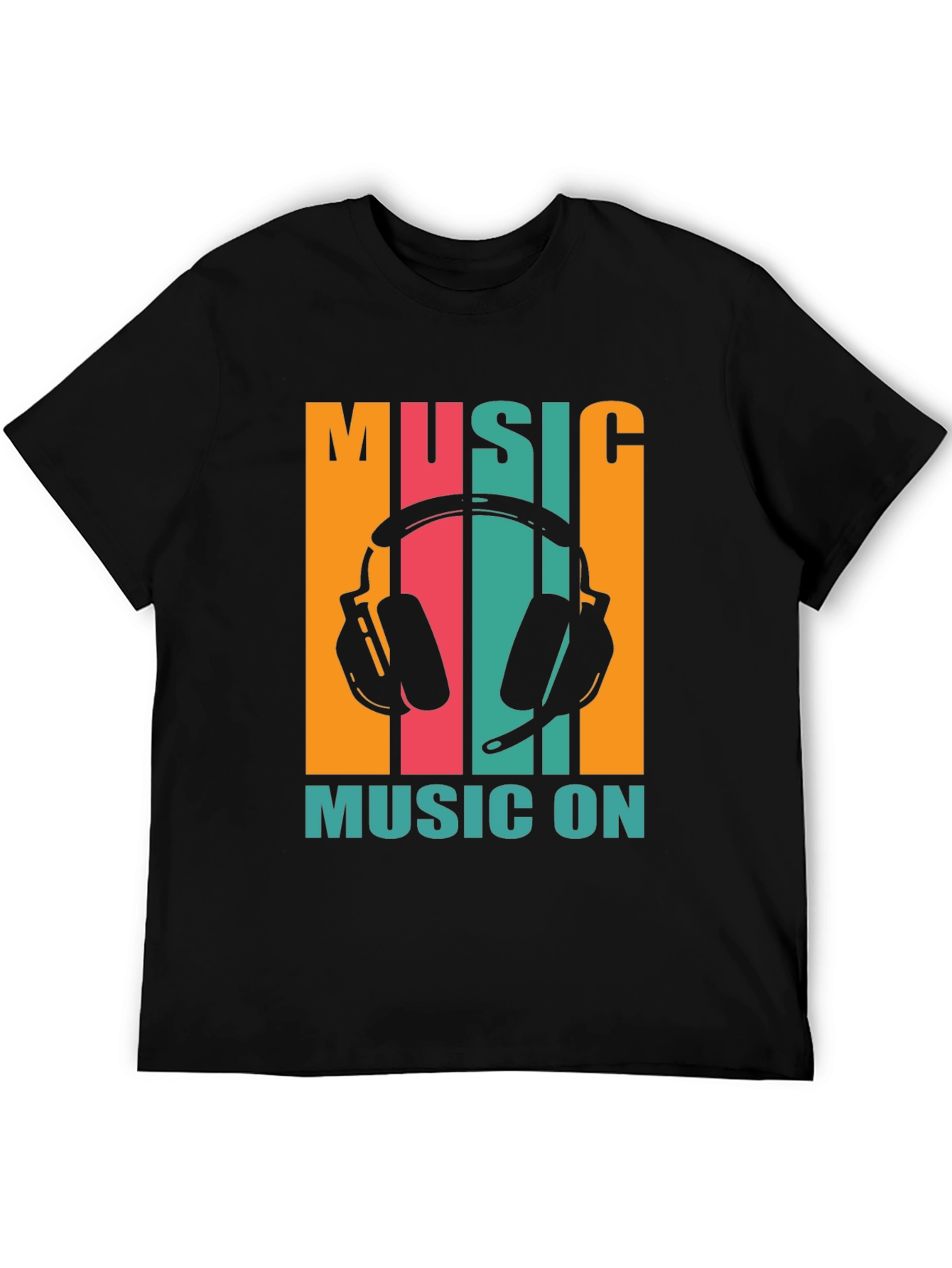 Black Music On Graphic Tee view 5