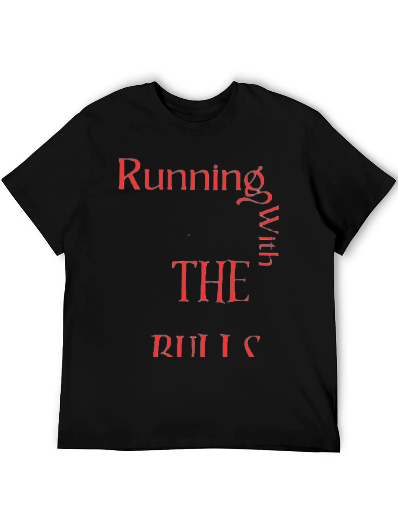 Black Running With The Rules Red Text Graphic Tee view 5