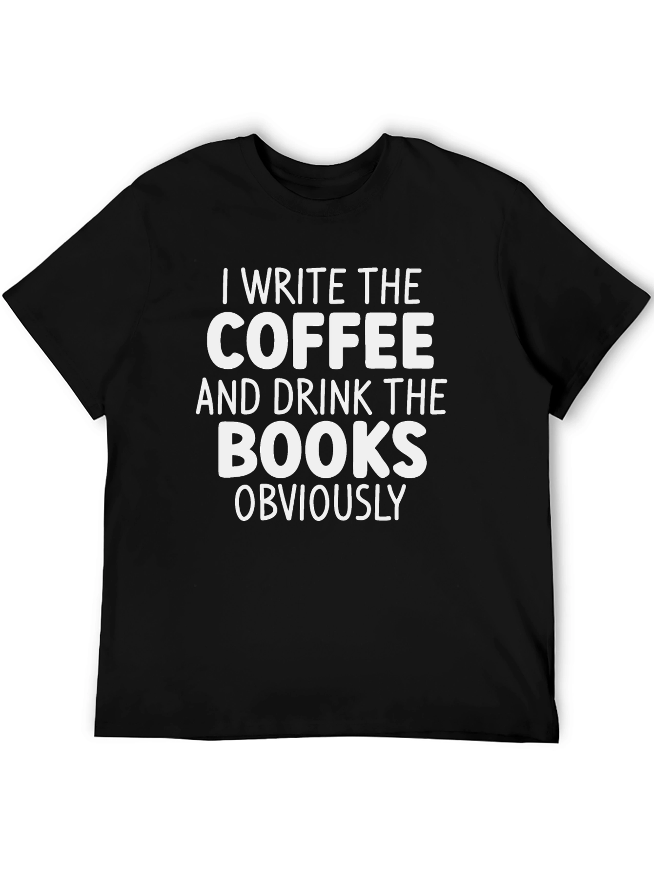 Black Coffee and Books Graphic Tee view 5