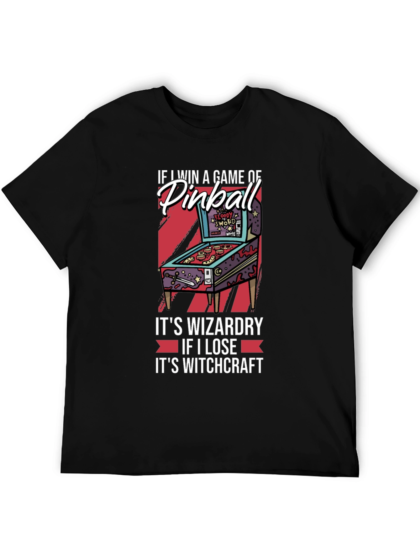 Black Pinball Wizardry Graphic Tee view 5