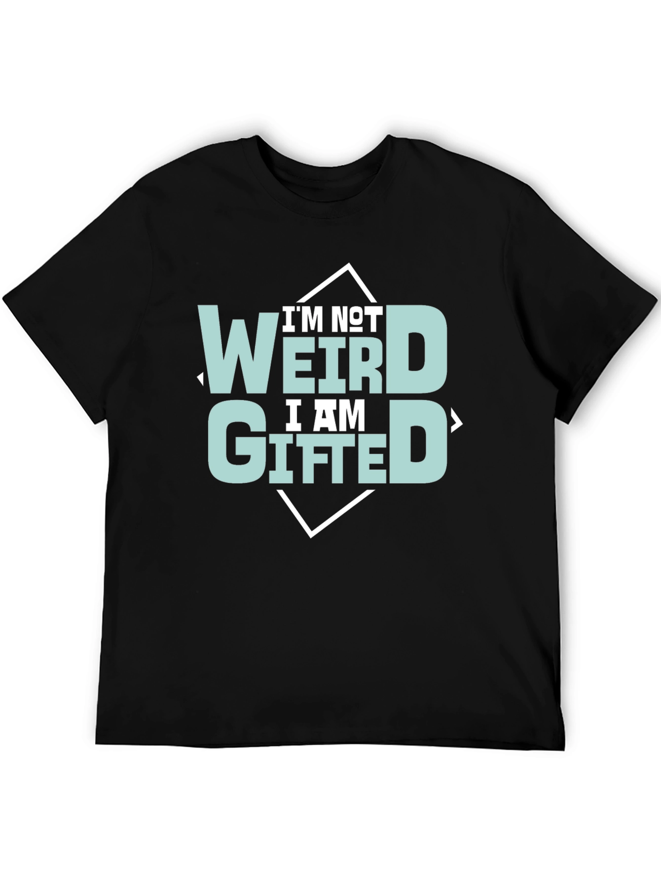 Black I'm Not Weird, I'm Gifted Tee view 5