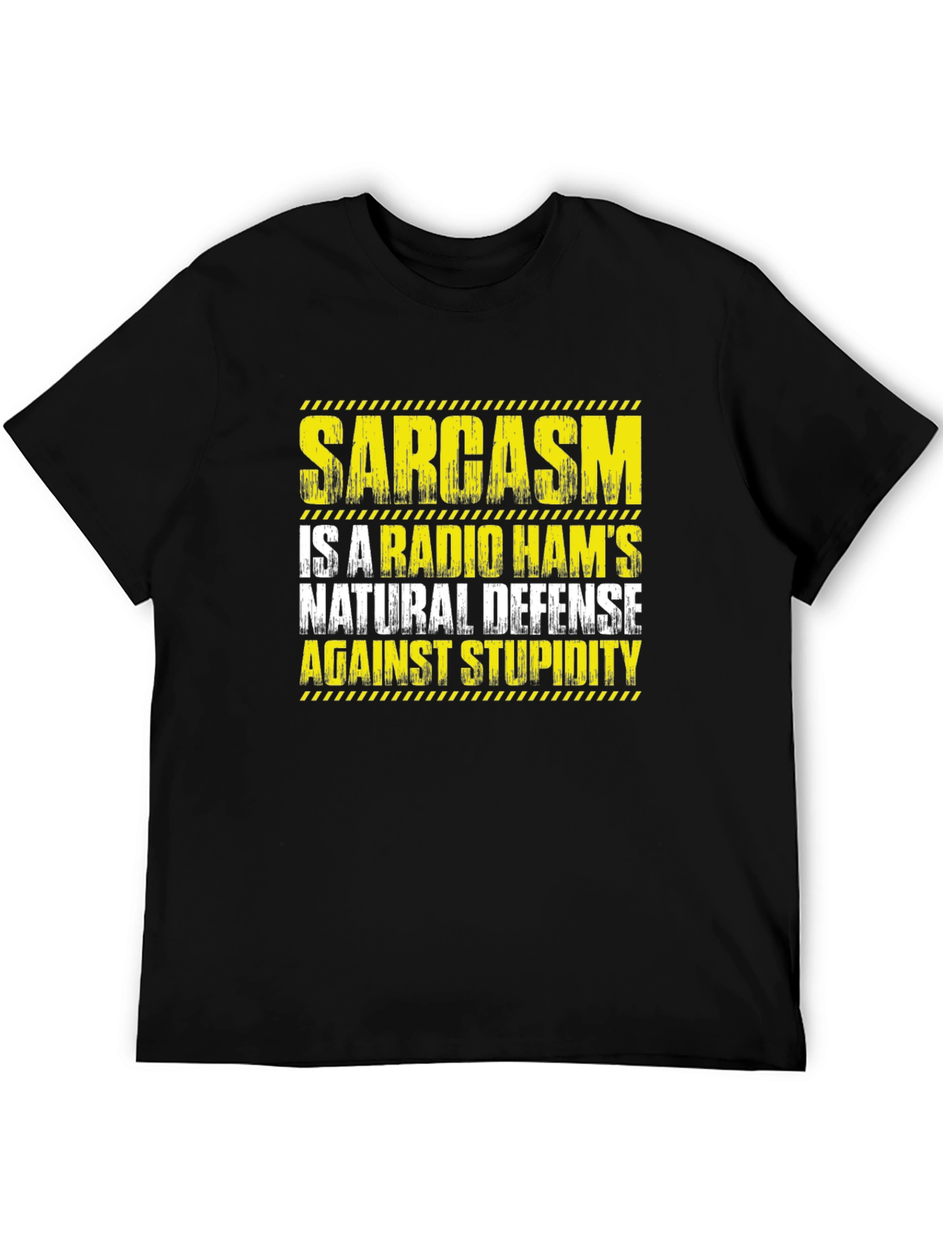 Black Sarcasm Radio Ham's Defense T-Shirt view 5