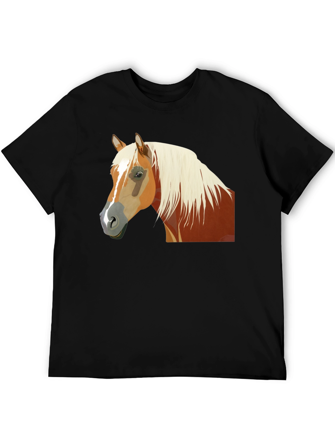 Black Horse Graphic Black Tee - Stylish & Unique view 5
