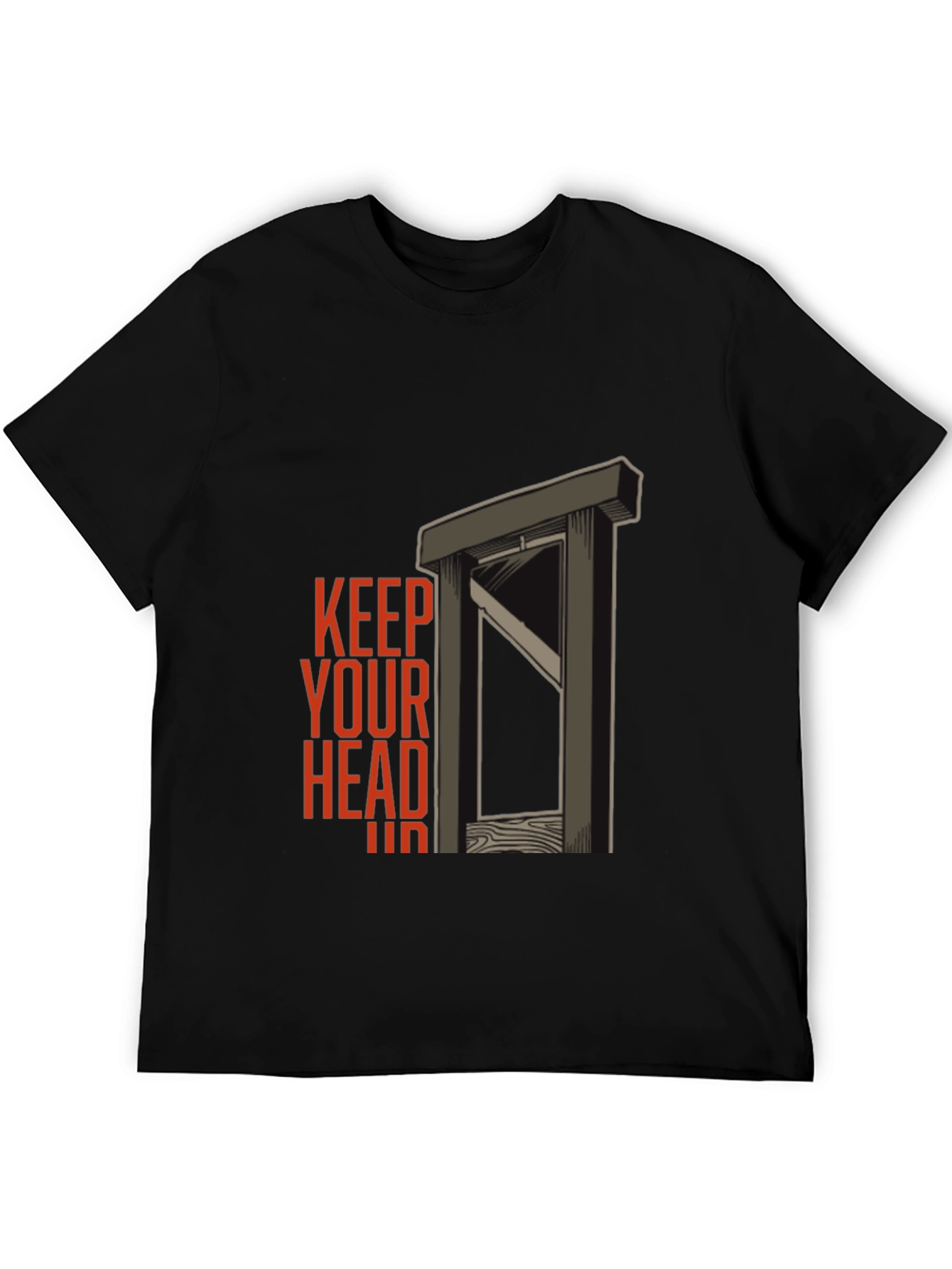 Black Keep Your Head Shirt - Dark Humor Graphic Tee view 5