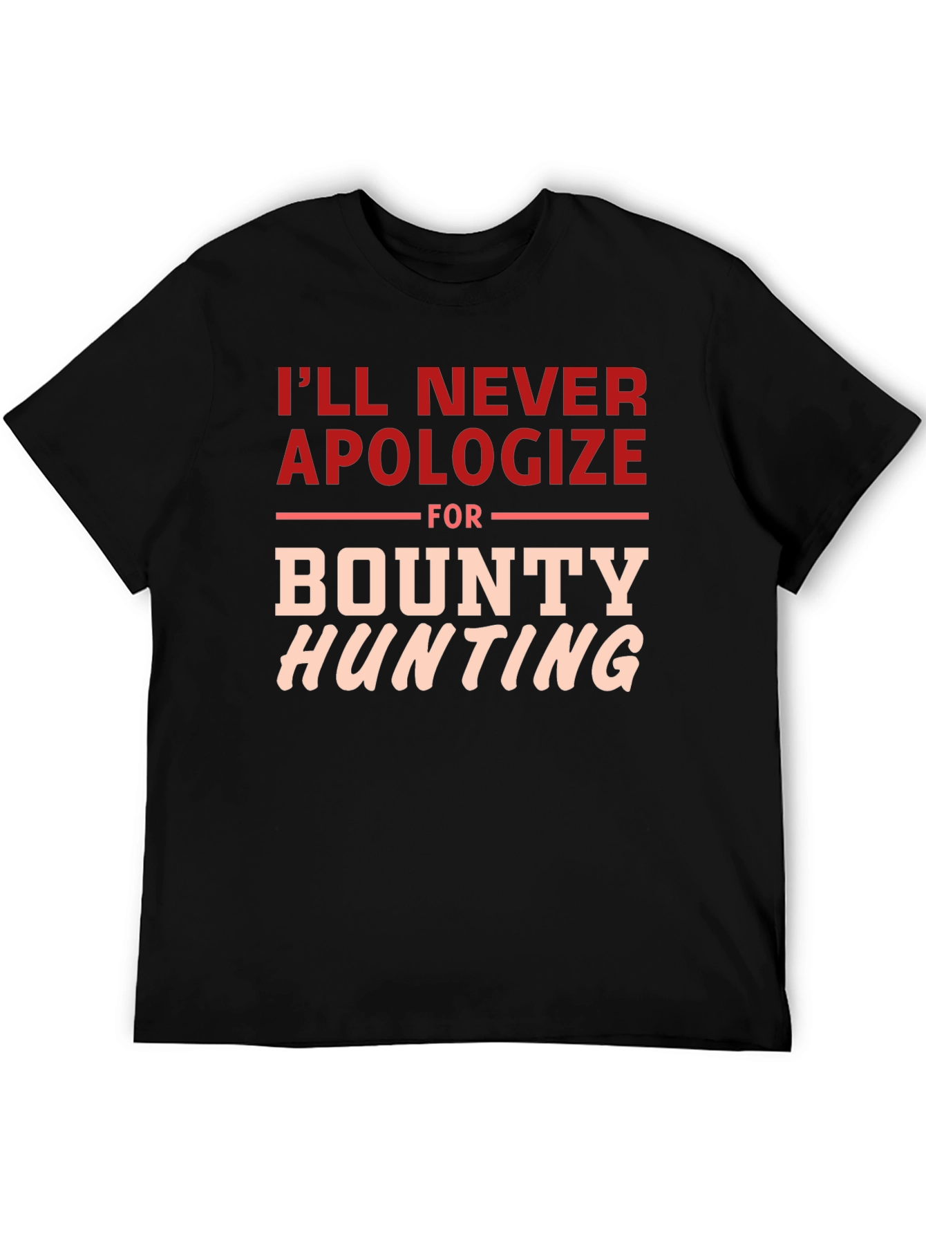 Black Bounty Hunting Graphic T-Shirt - Bold Statement Tee view 5