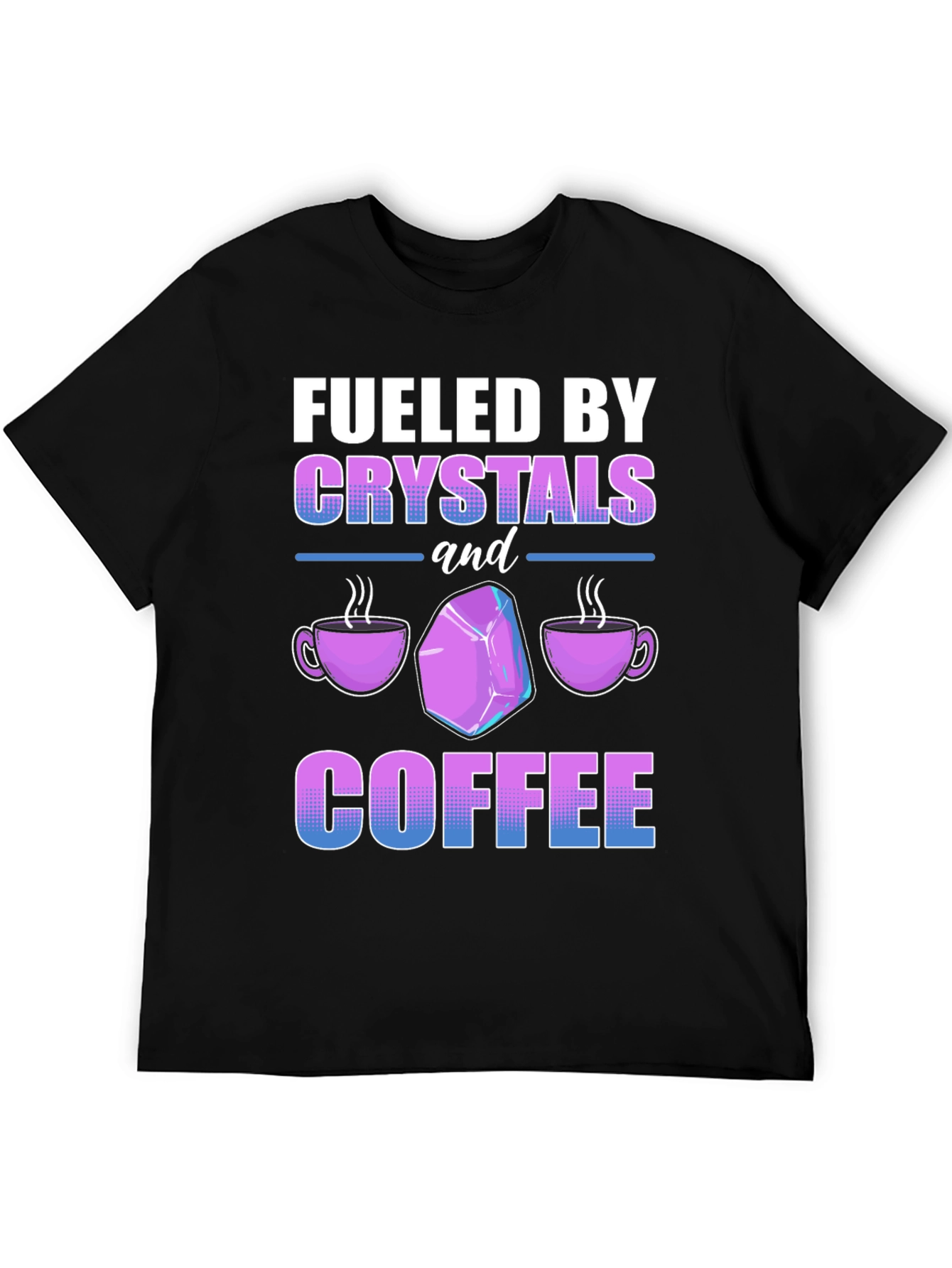 Fueled By Crystals and Coffee Graphic Tee - 5