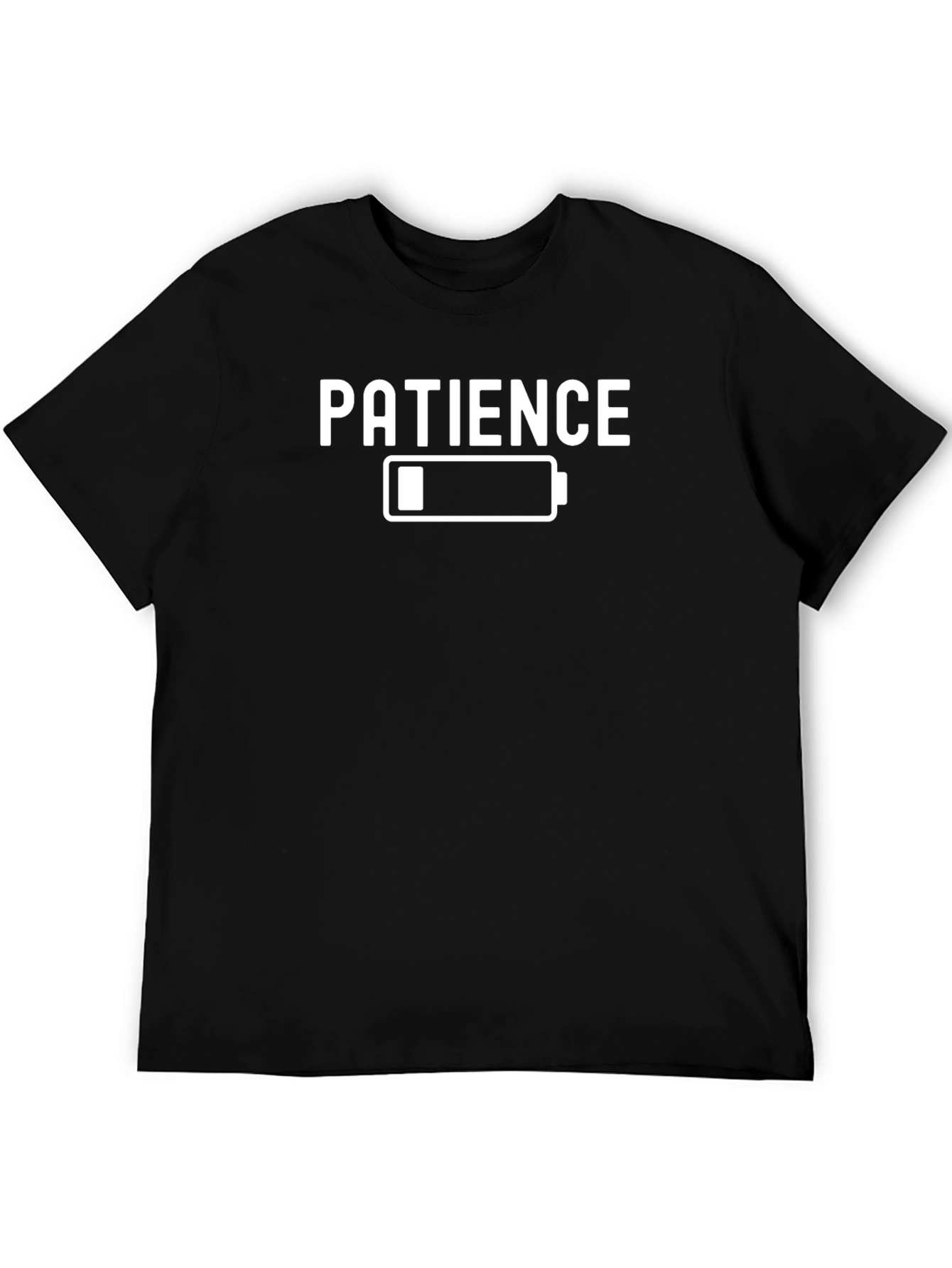Black Low Patience Battery Graphic Tee - Black view 5