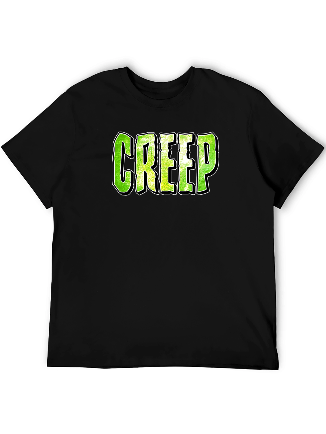 Black Creep Graphic Print Black T-Shirt view 5