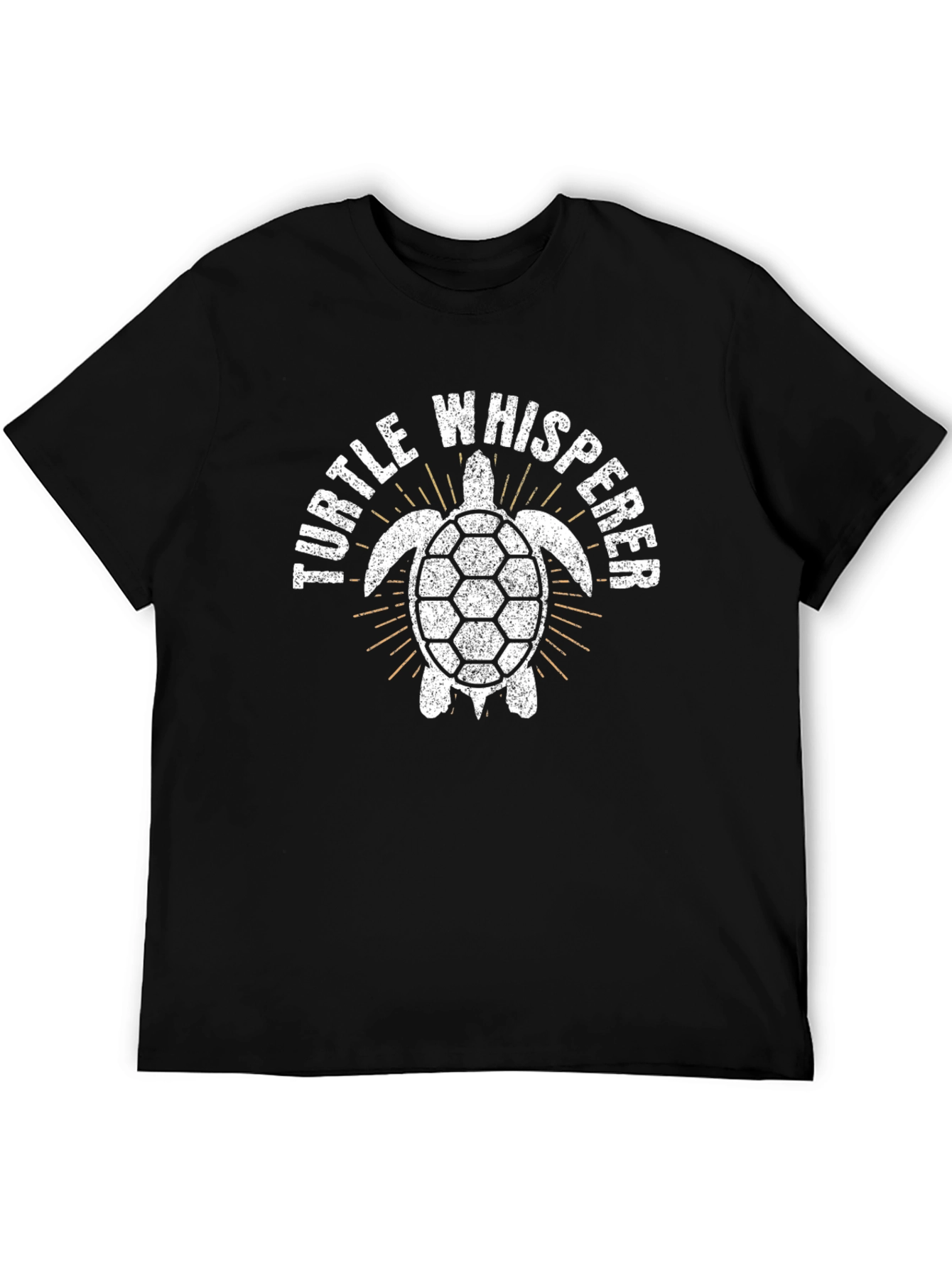 Black Turtle Whisperer T-Shirt - Novelty Graphic Tee view 5