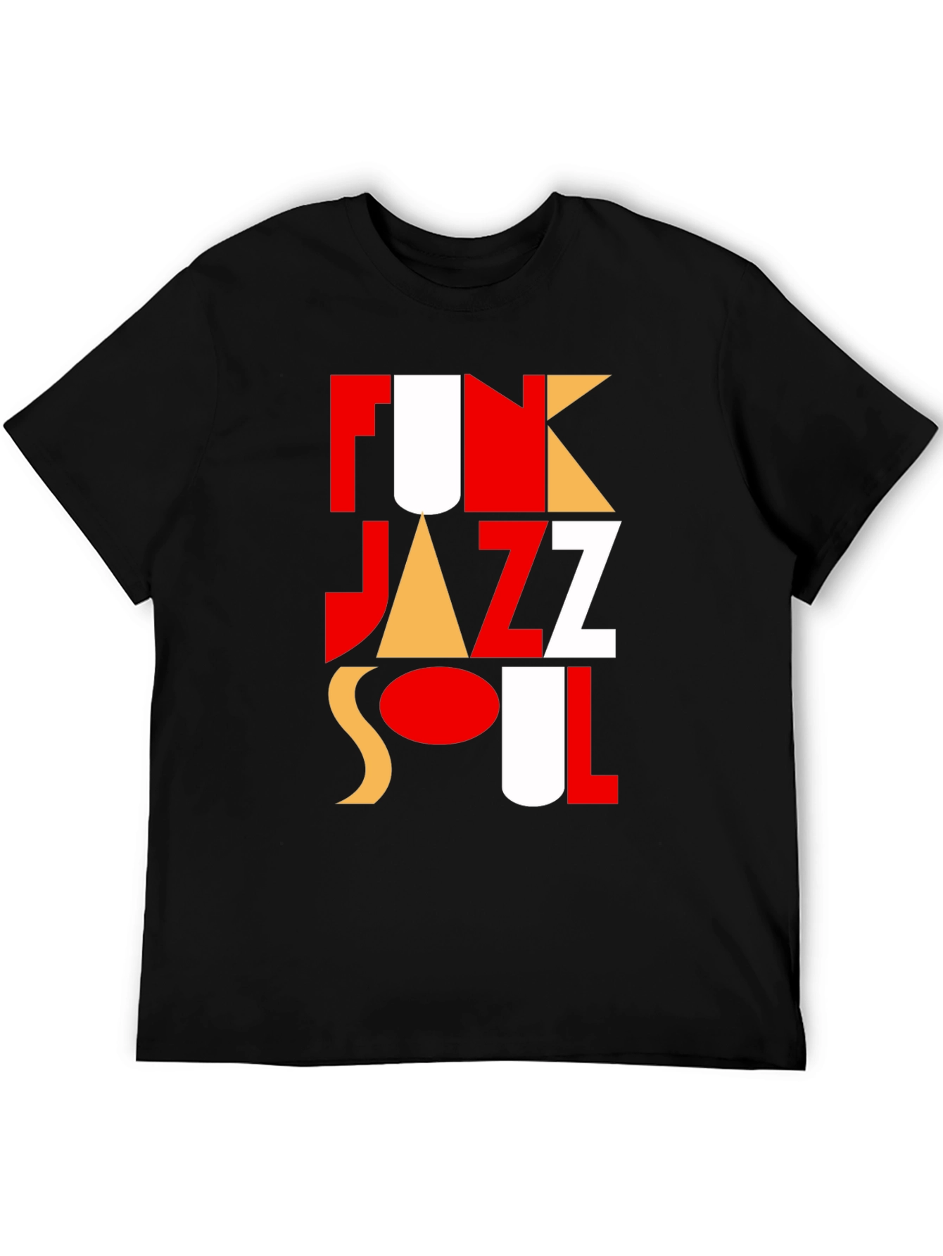 Black Funky Jazz Soul T-Shirt - Bold Graphic Tee view 5