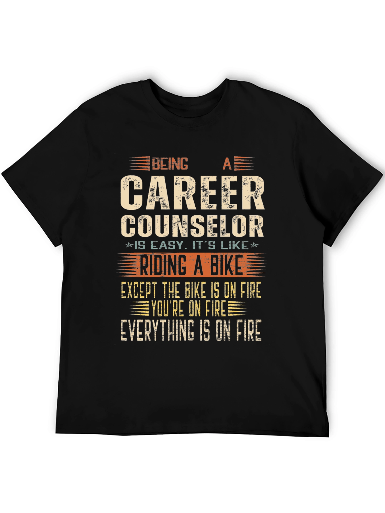 Black Career Counselor T-Shirt - Funny Job Gift view 5