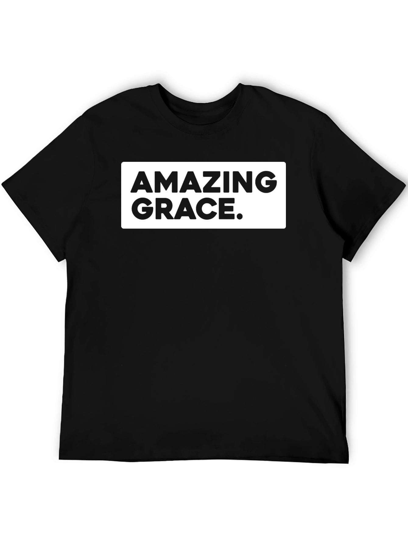 Black Amazing Grace Black Tee - Classic Design view 5
