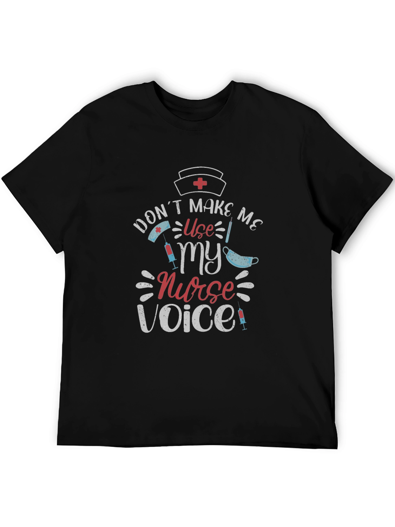 Black Nurse Voice T-Shirt - Medical Professional Tee view 5