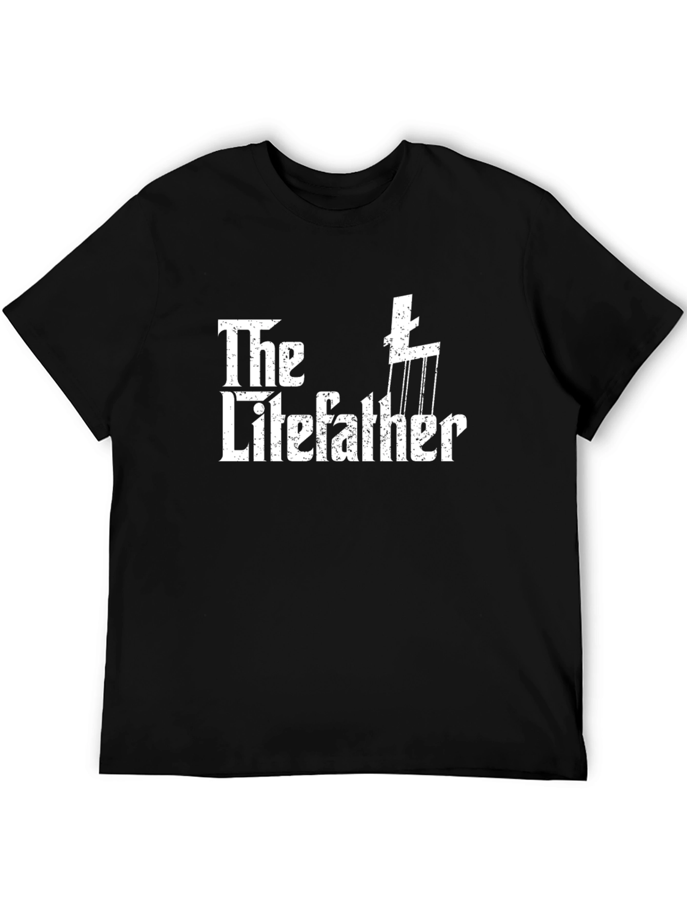 Black The Lifefather T-Shirt - Godfather Parody view 5