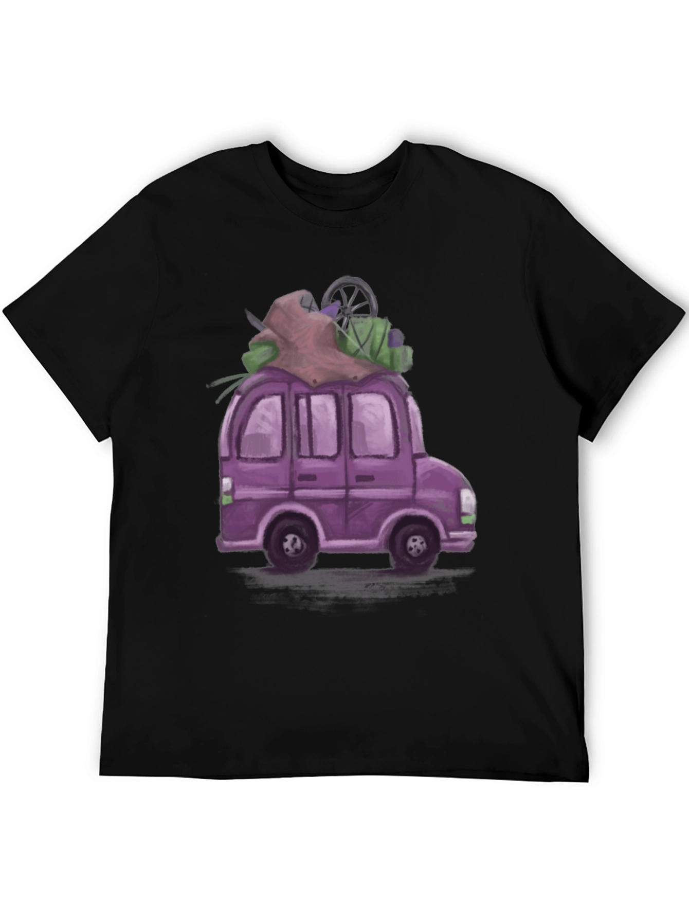 Black Purple Van T-Shirt - Adventure Ready! view 5