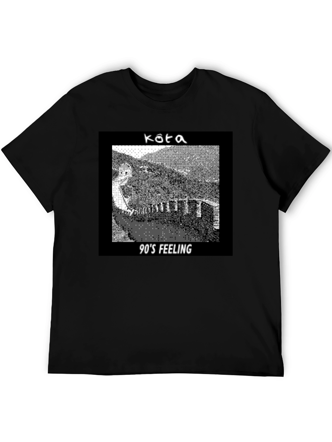 Black Kata '90s Feeling Graphic T-Shirt view 5