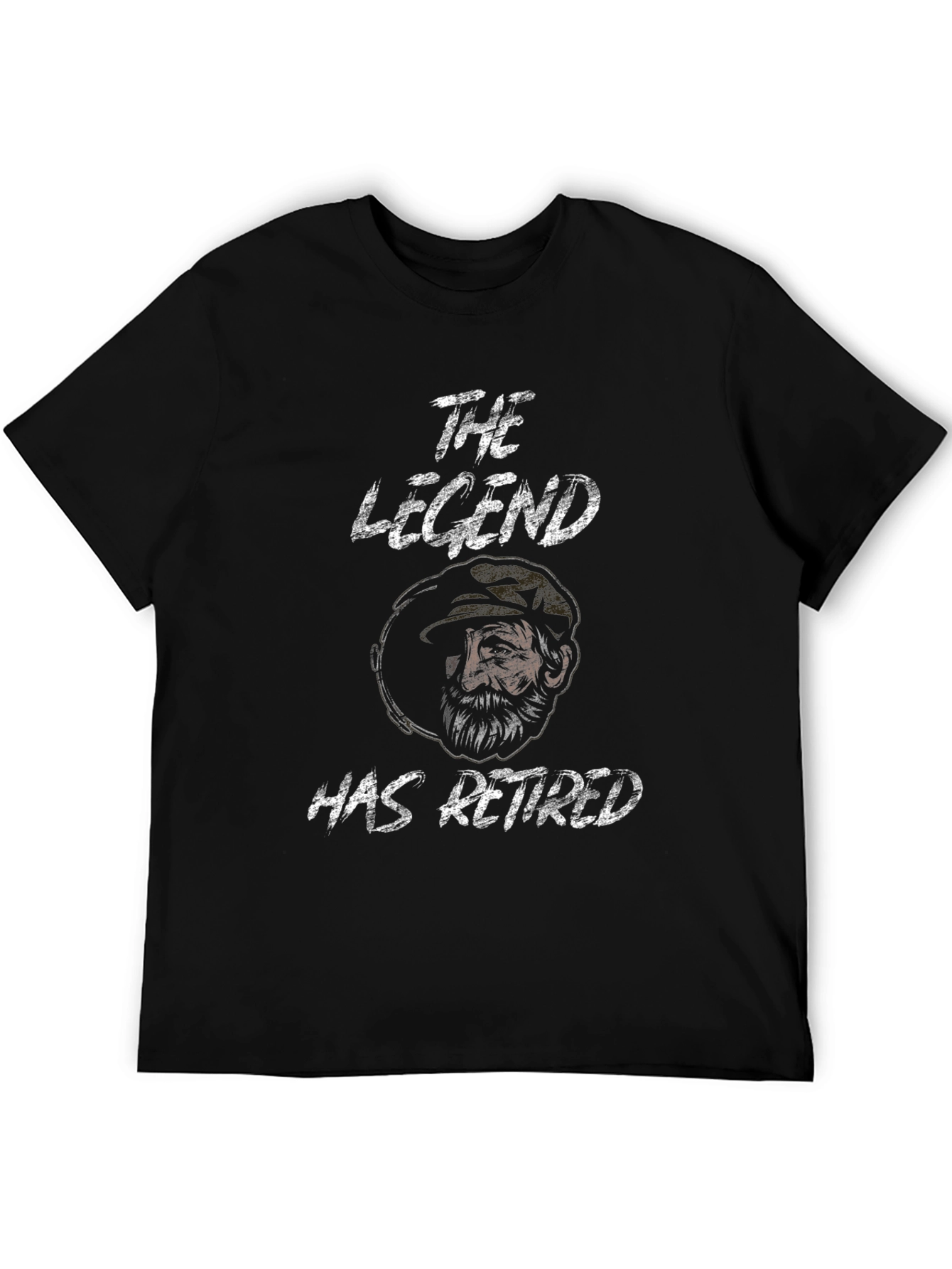 Black The Legend Has Retired Graphic T-Shirt view 5