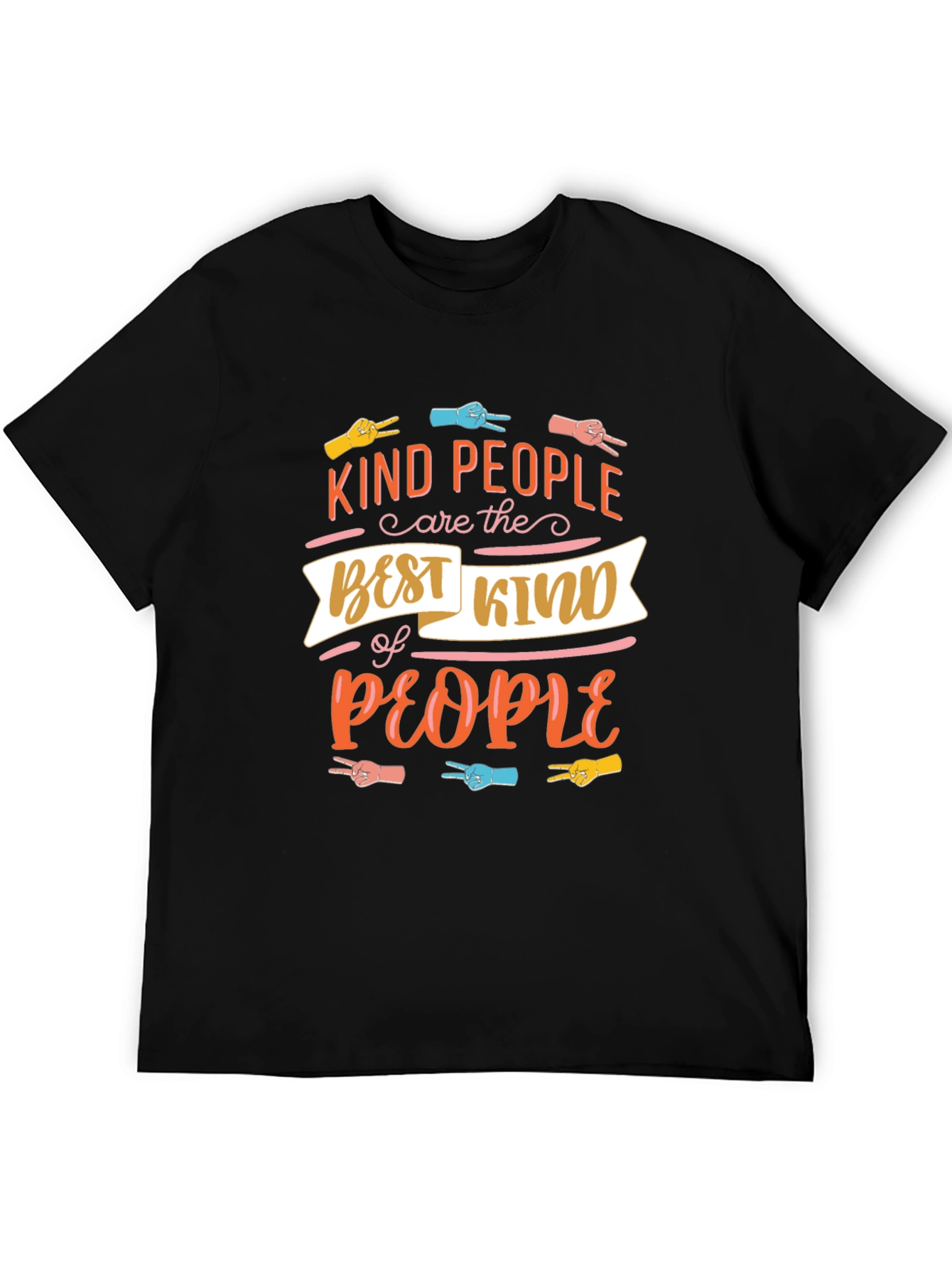 Black Kind People Graphic Tee - Peace & Love view 5