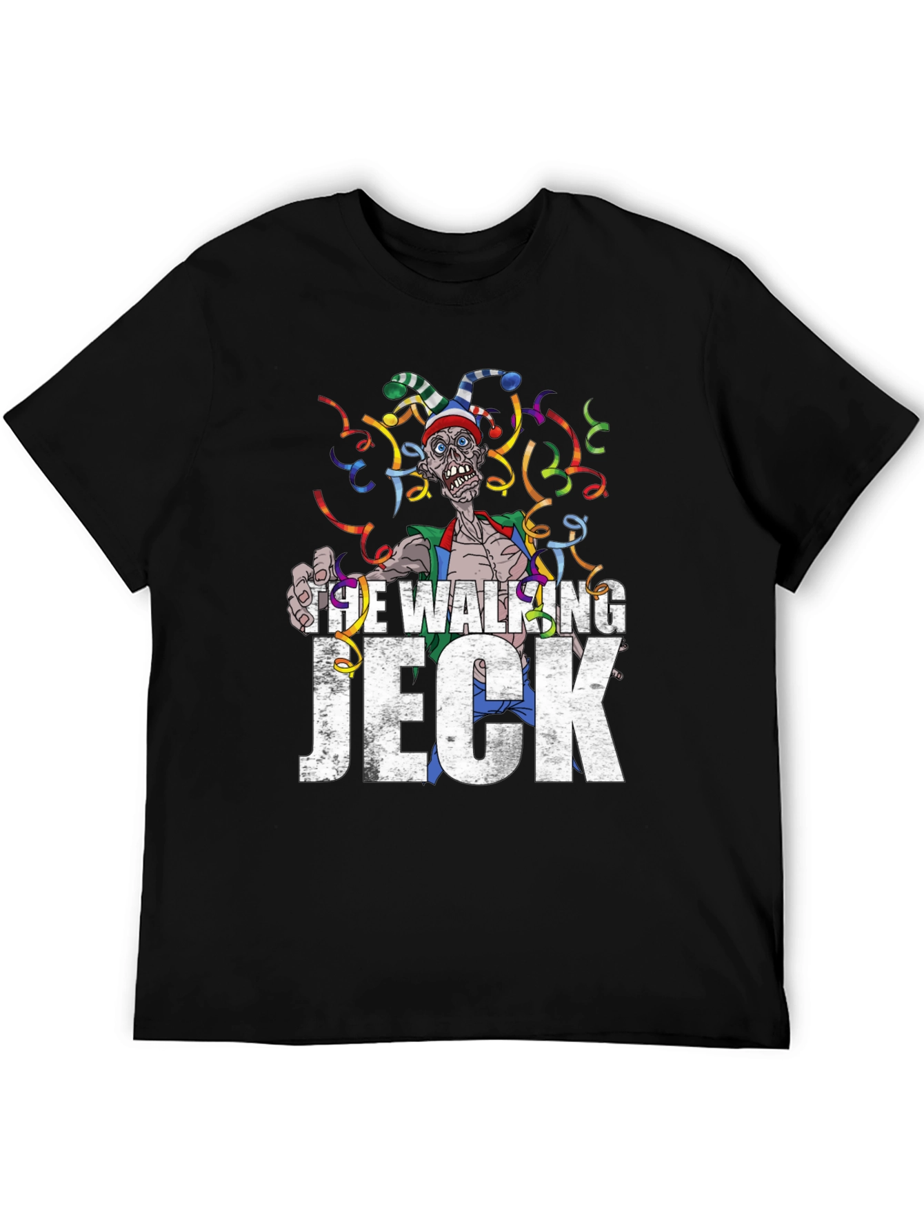 Black Walking Jeck Graphic Tee - Halloween Zombie view 5
