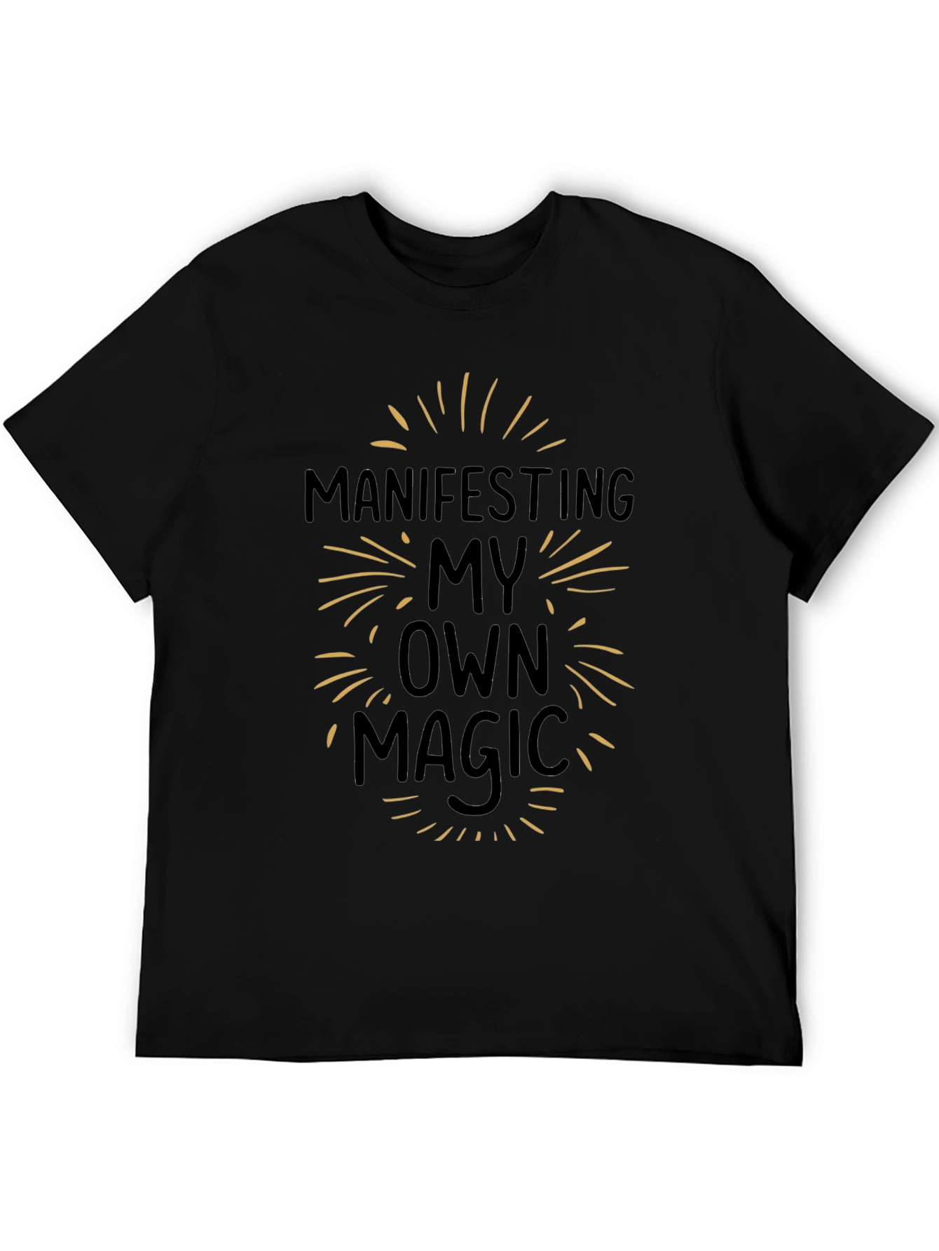 Black Manifesting My Own Magic Graphic Tee - Black view 5