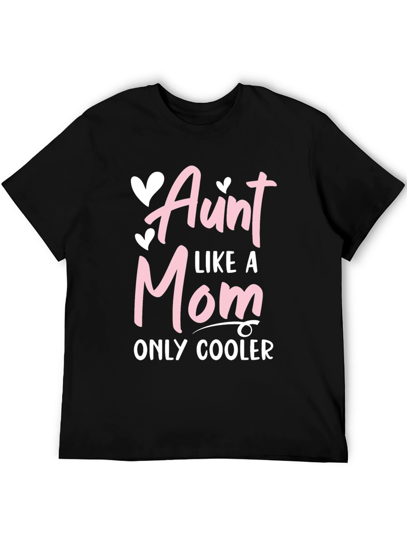 Black Aunt Like a Mom Only Cooler Tee view 5