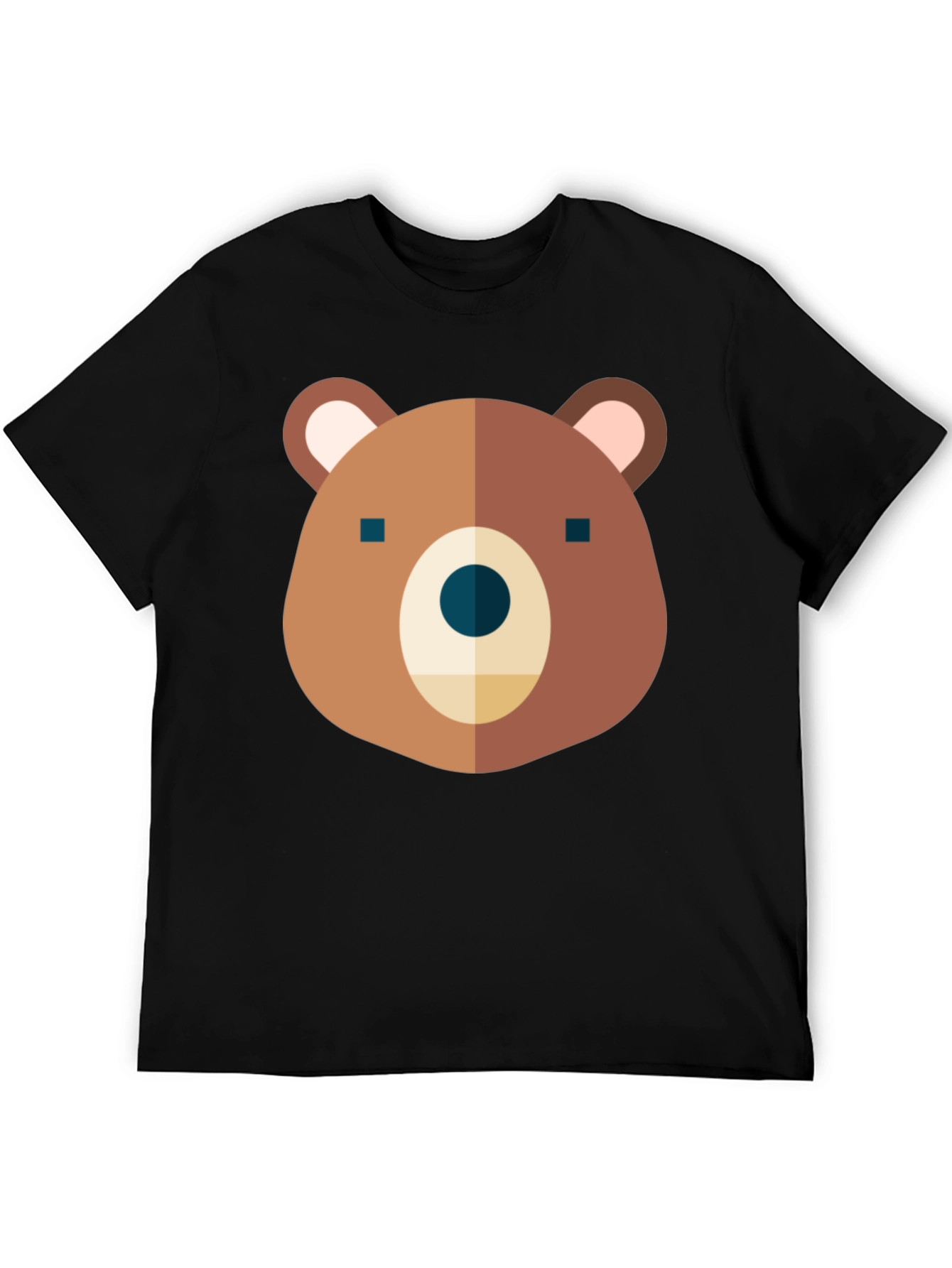 Black Bear Graphic Black T-Shirt - Soft Cotton Tee view 5