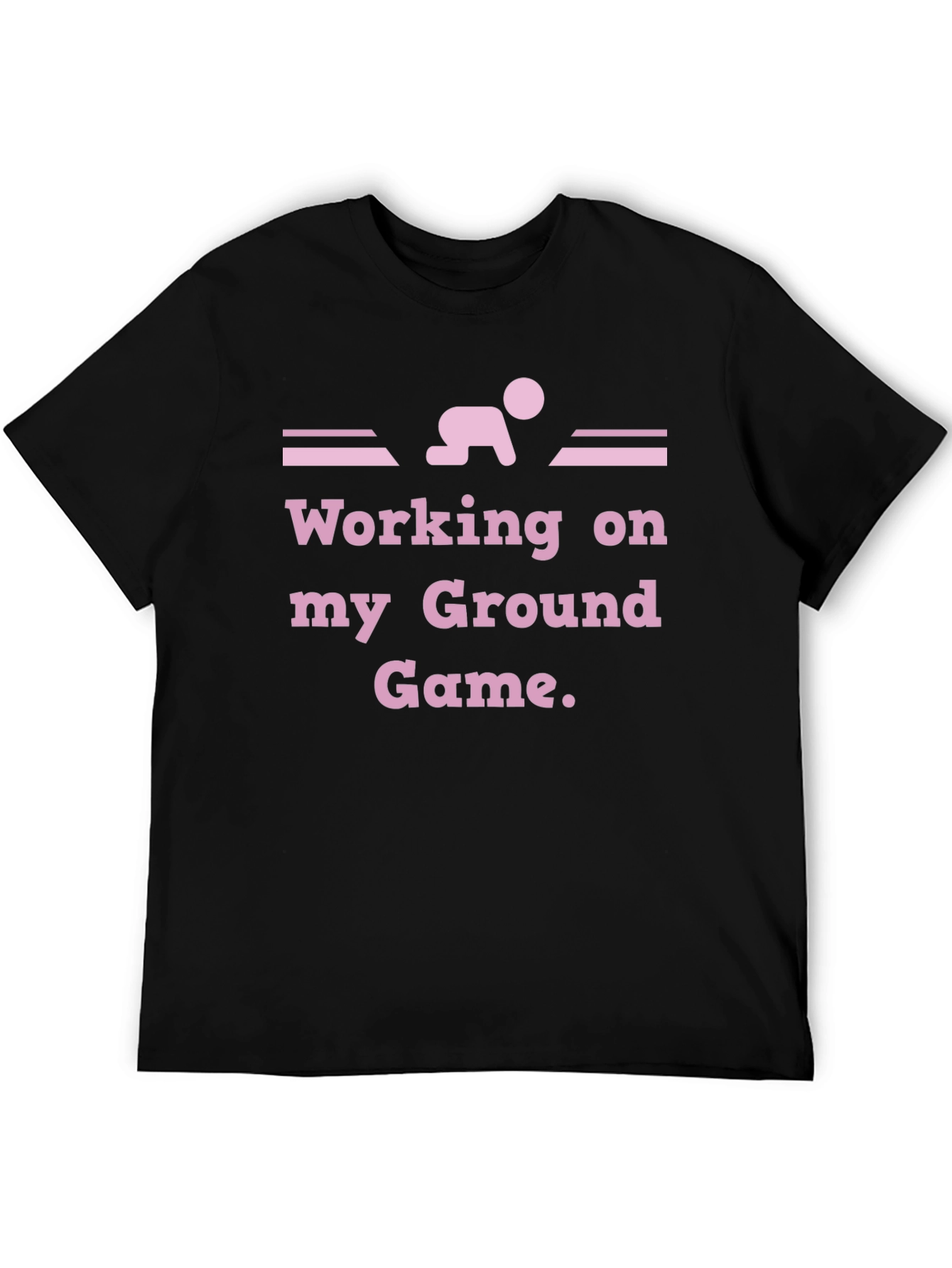 Black Working on My Ground Game T-Shirt view 5