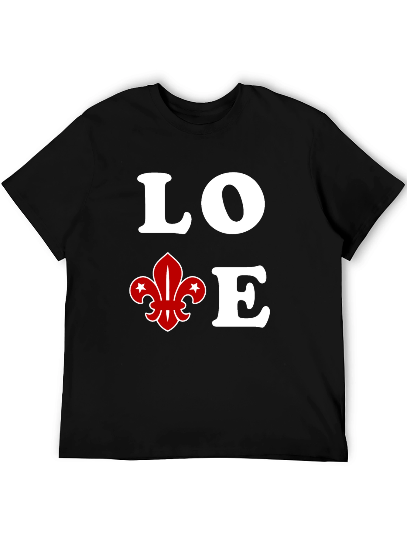 Black Love Fleur-de-Lis Graphic Tee view 5