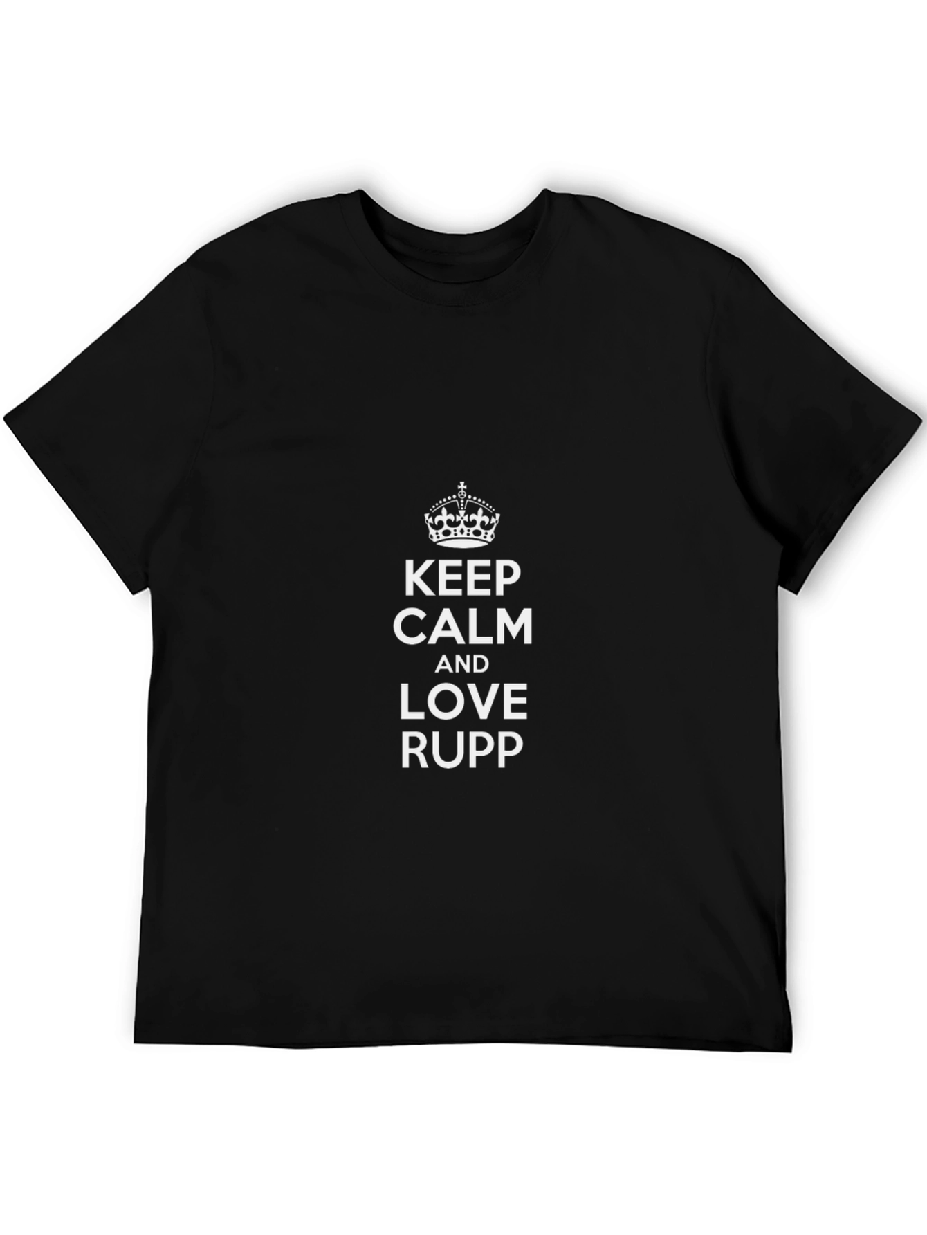 Black Keep Calm and Love Rupp T-Shirt view 5