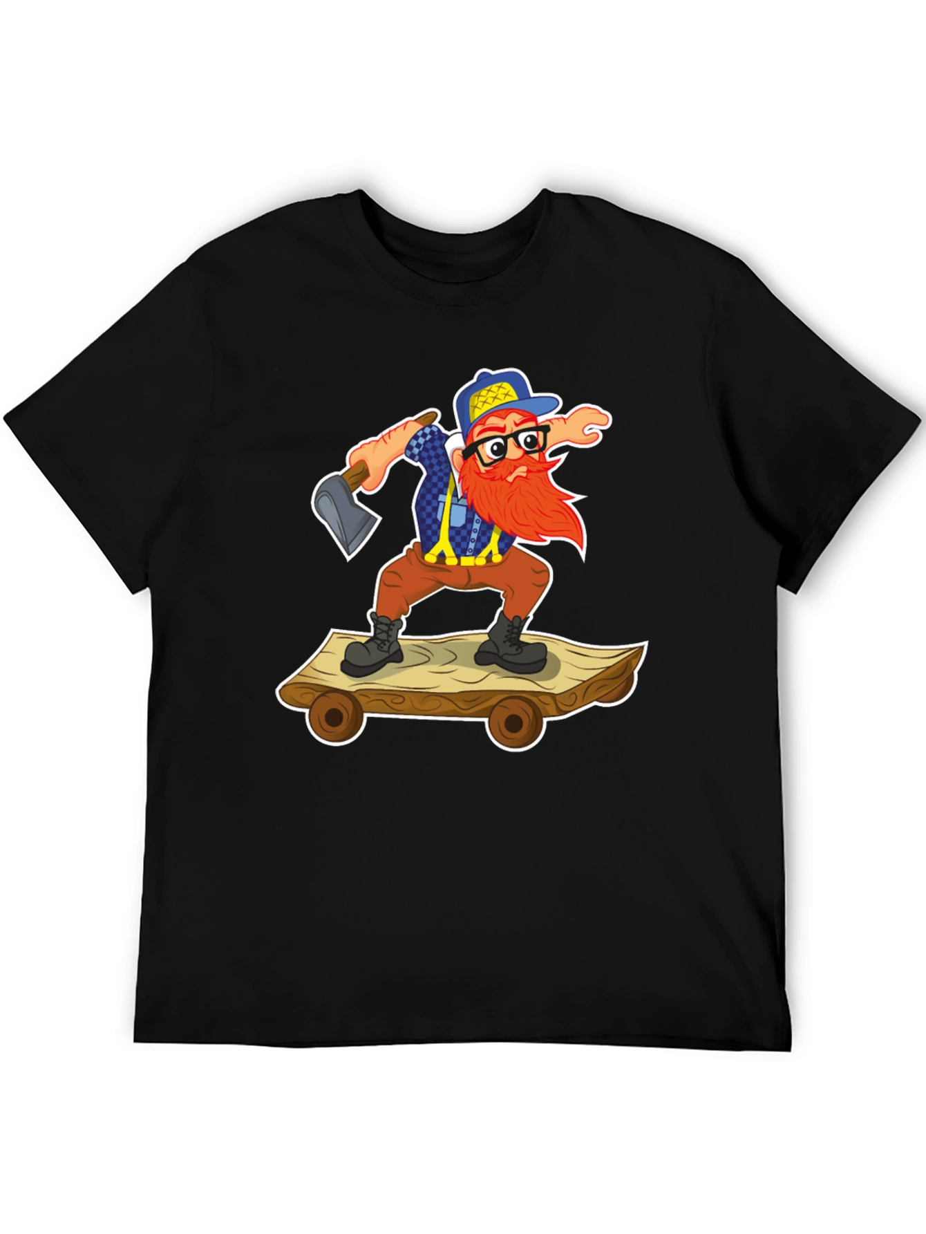 Black Lumberjack Skateboard T-Shirt view 5
