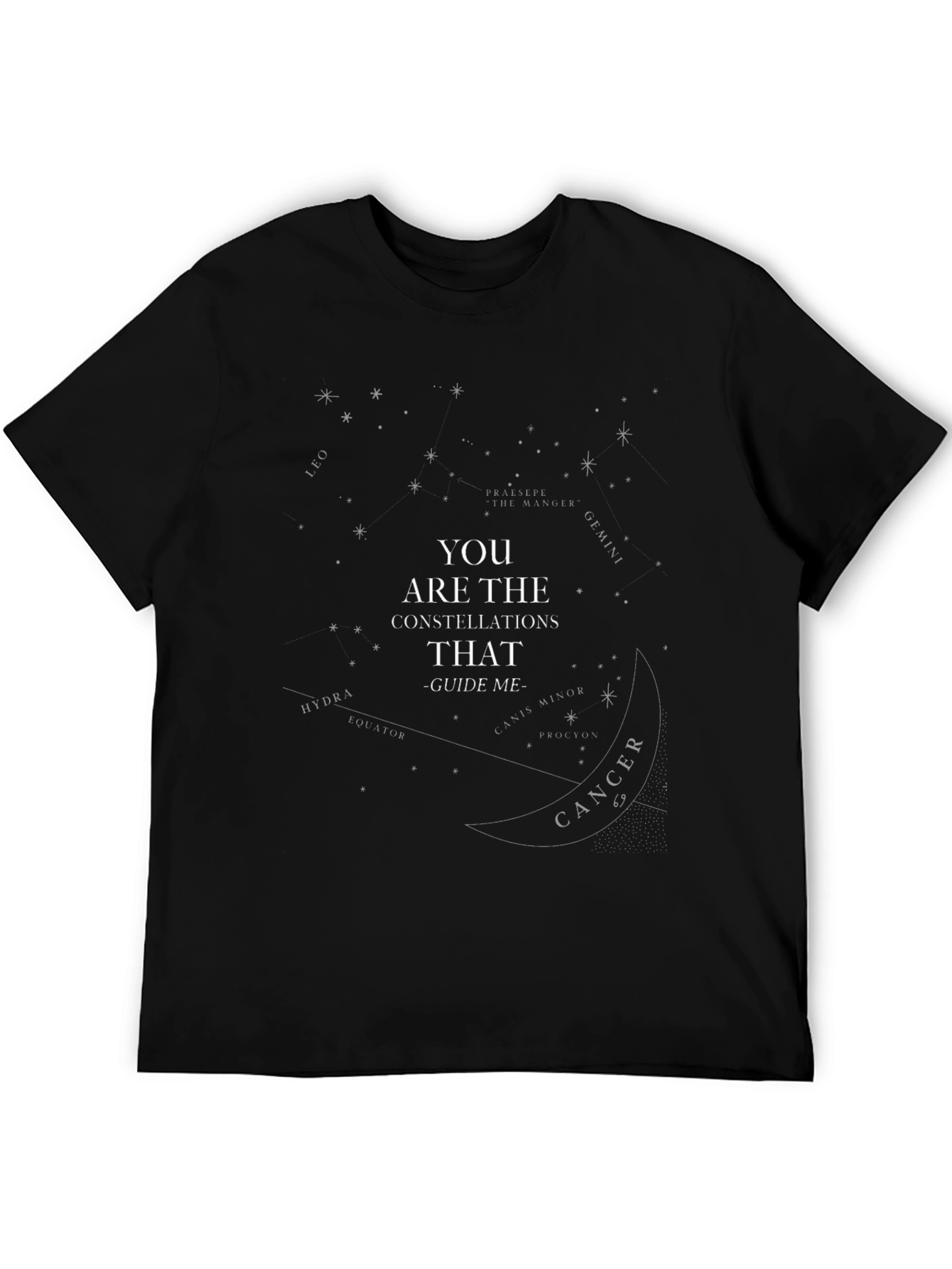 Black Constellation T-Shirt - "You Are The Constellations" view 5