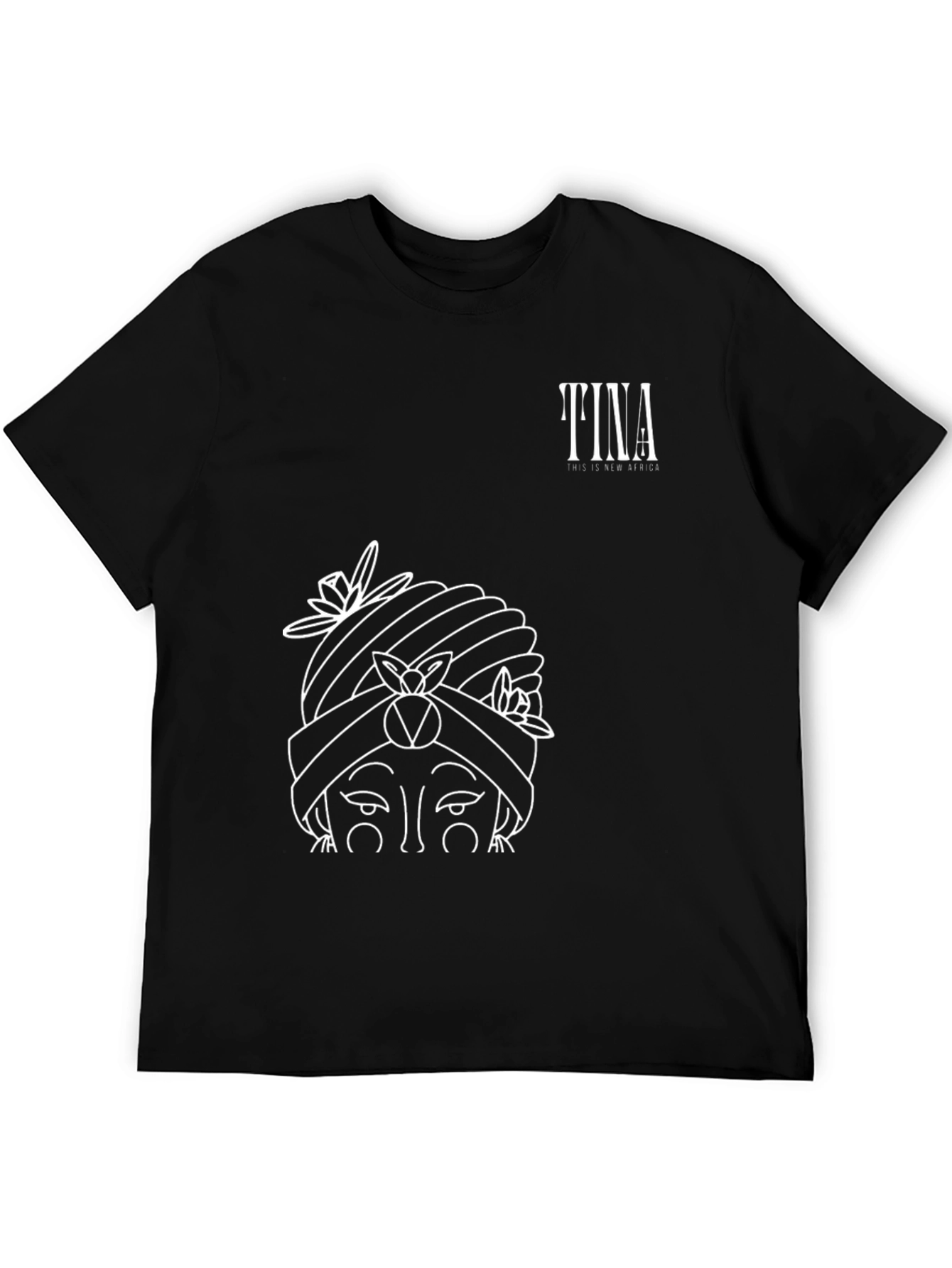 Black Tina This is New Africa Black Graphic Tee view 5