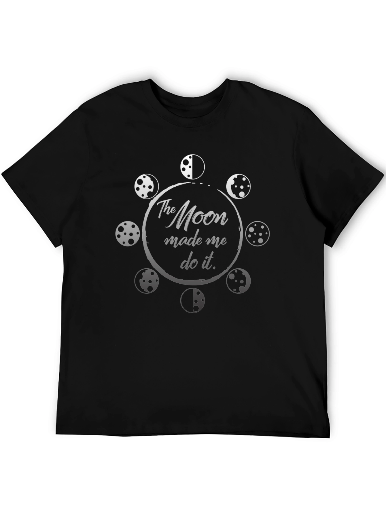 Black Moon Made Me Do It Graphic T-Shirt - Black view 5