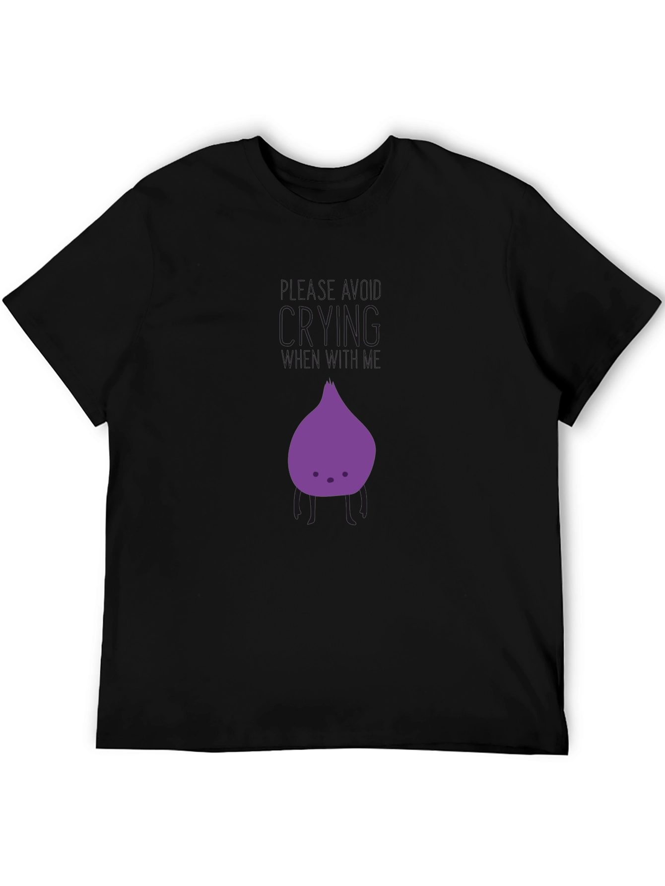 Black Cute Purple Vegetable Graphic Tee view 5