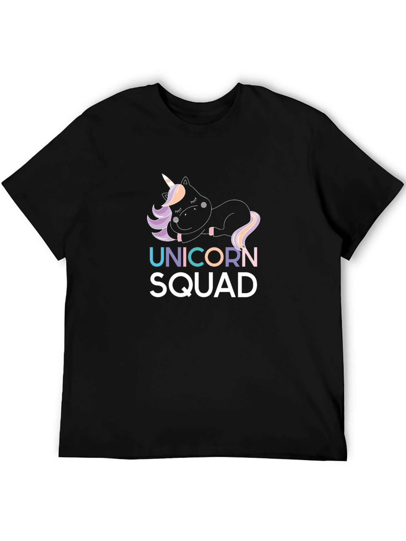 Black Unicorn Squad Graphic Tee - Cute & Comfy view 5