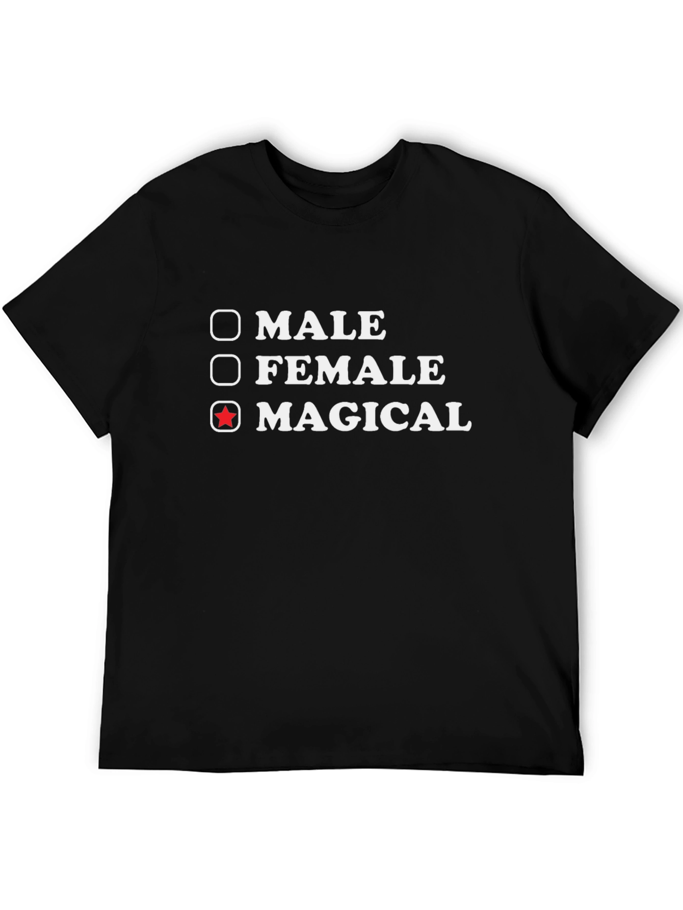 Black Magical T-Shirt - Novelty Graphic Tee view 5