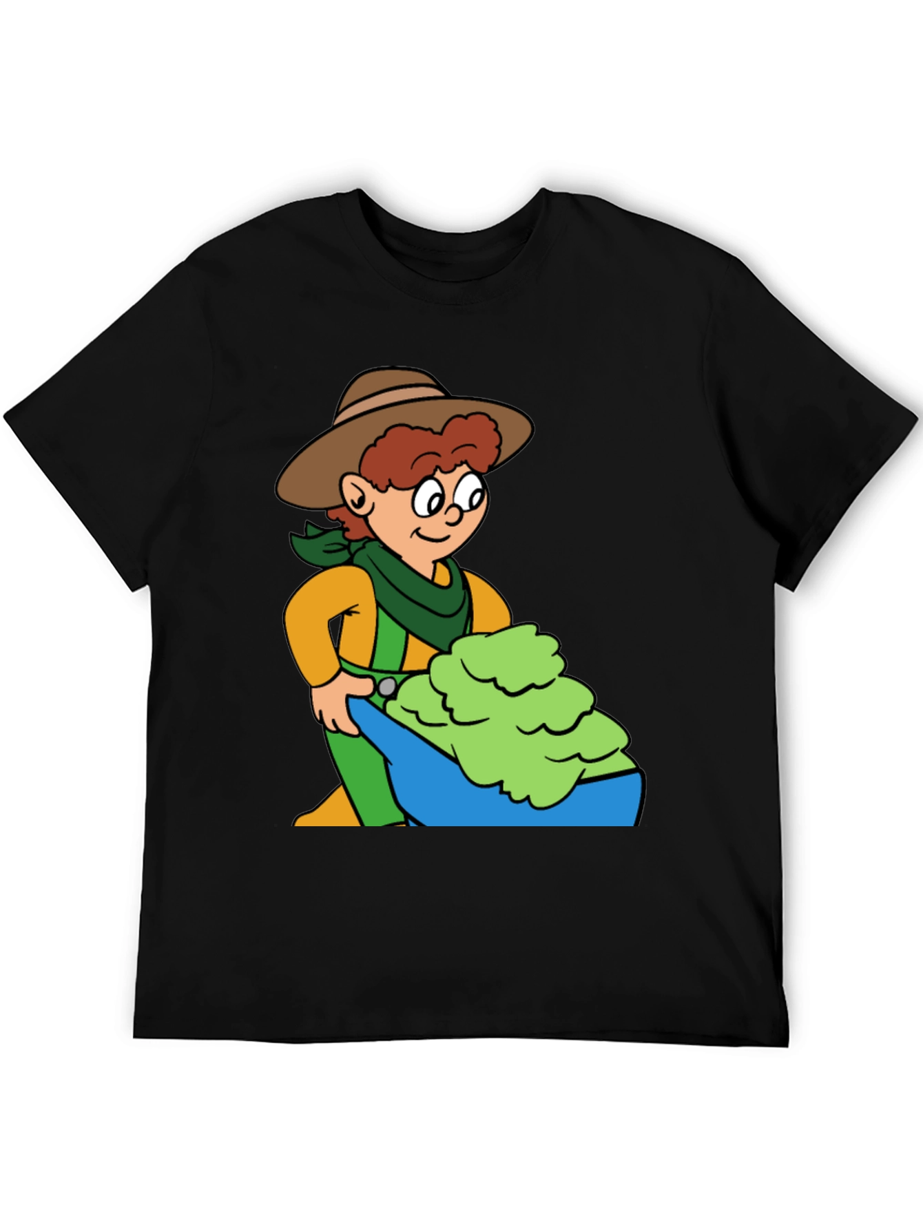 Black Cartoon Rancher Graphic Tee view 5