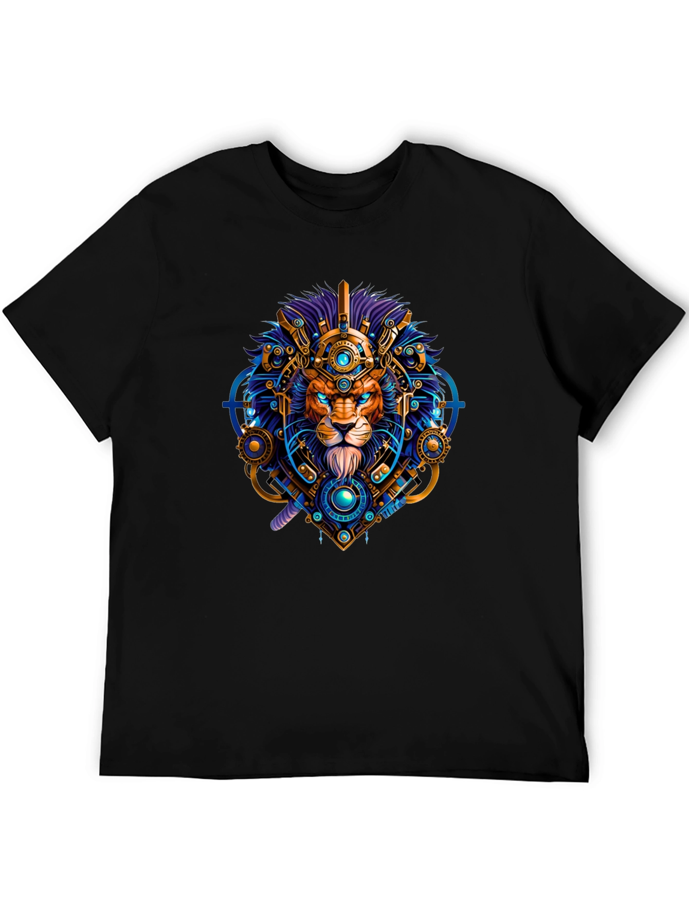 Black Lion Techwear Graphic Tee - Bold, Unique Design view 5