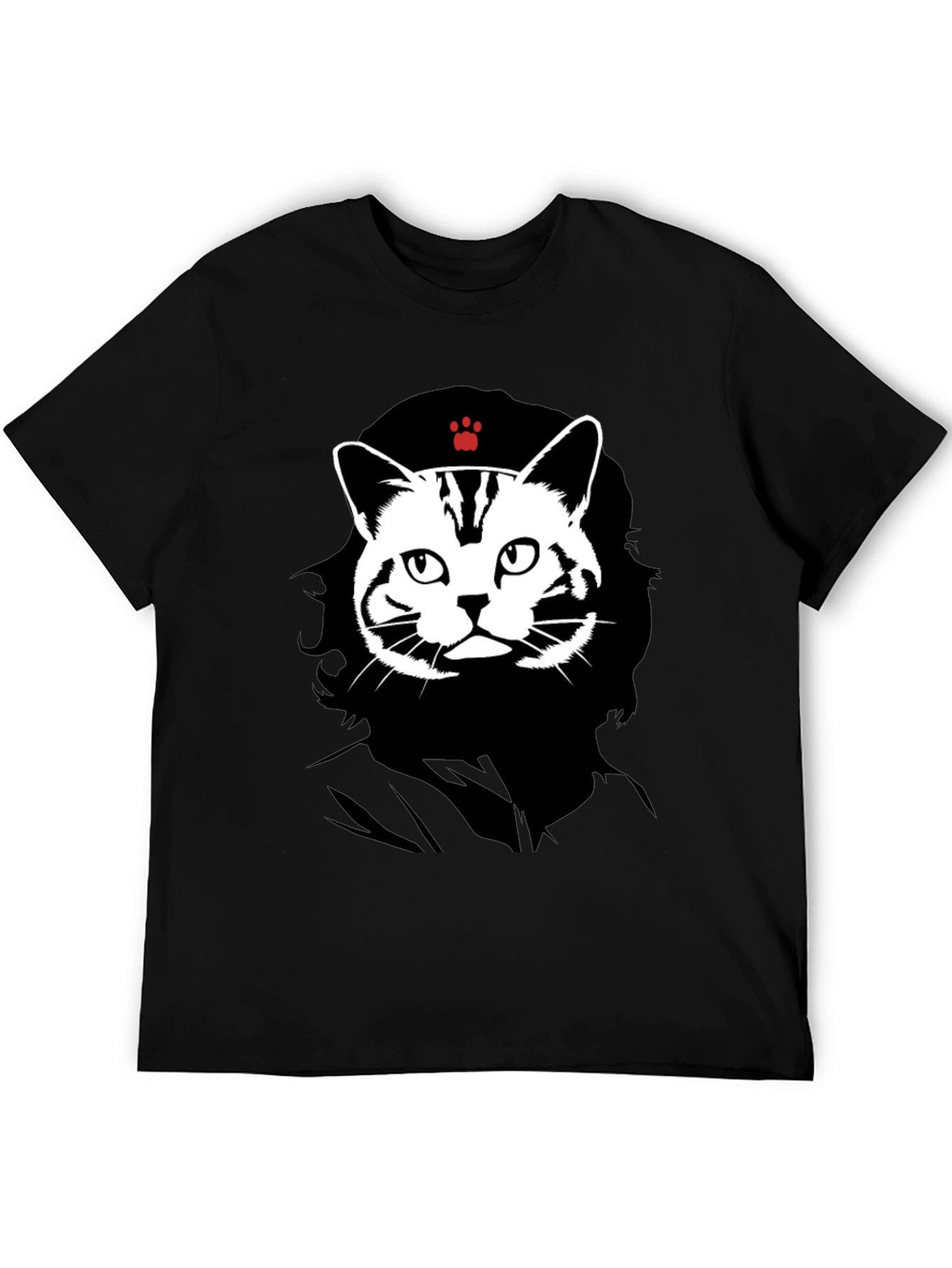 Black Cat Guevara Graphic T-Shirt view 5