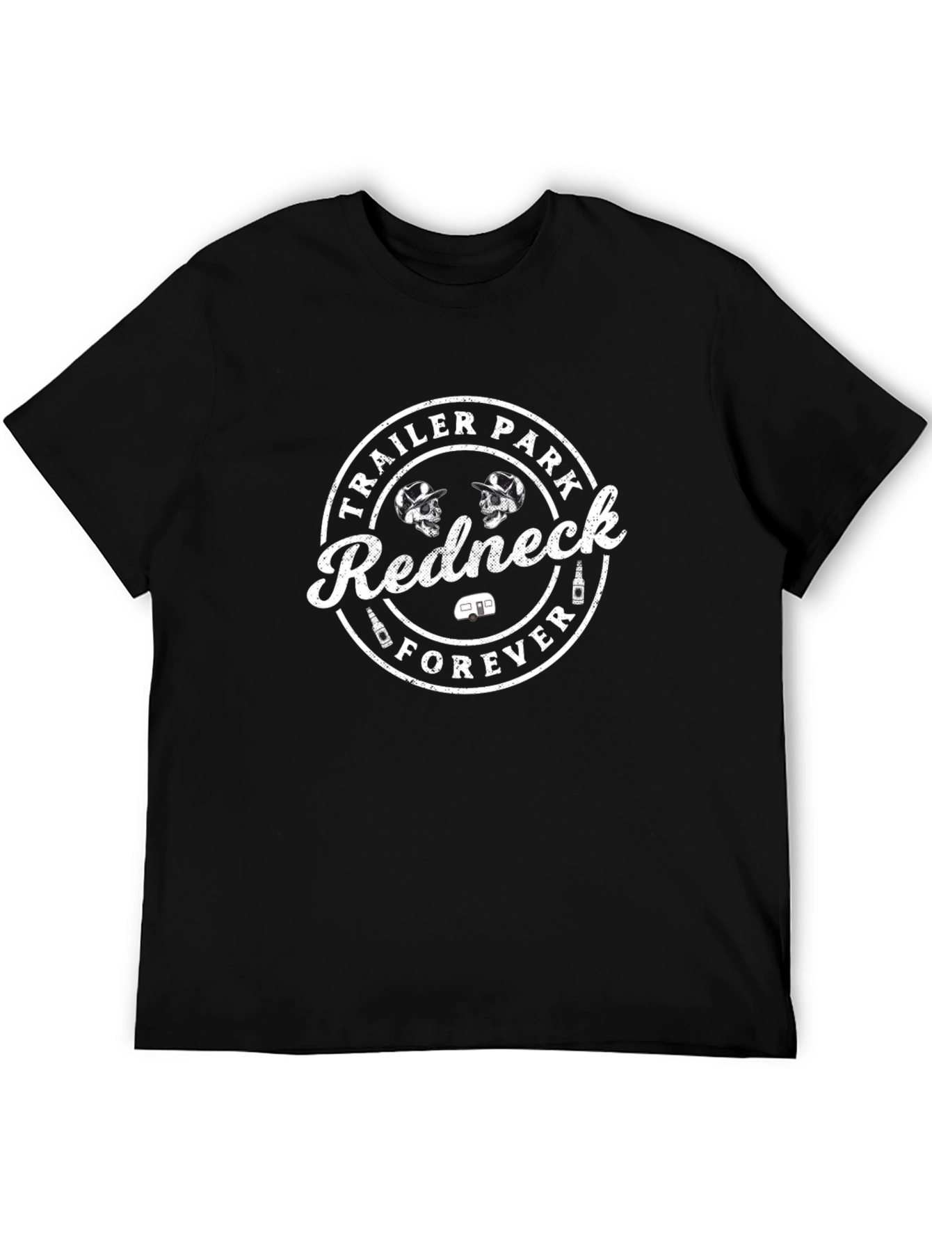 Black Redneck Forever T-Shirt - Trailer Park Style view 5