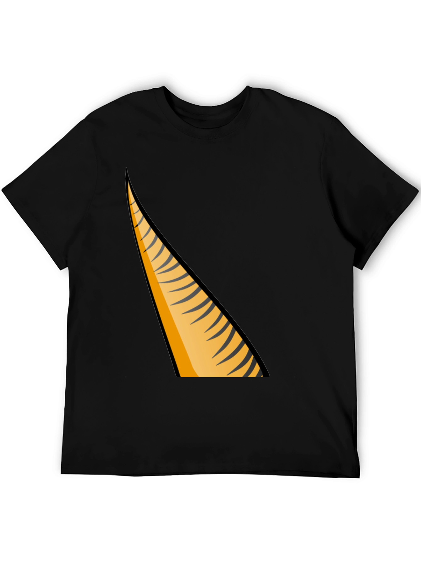 Black Tiger Stripe Graphic T-Shirt - Men's Fashion Tee view 5