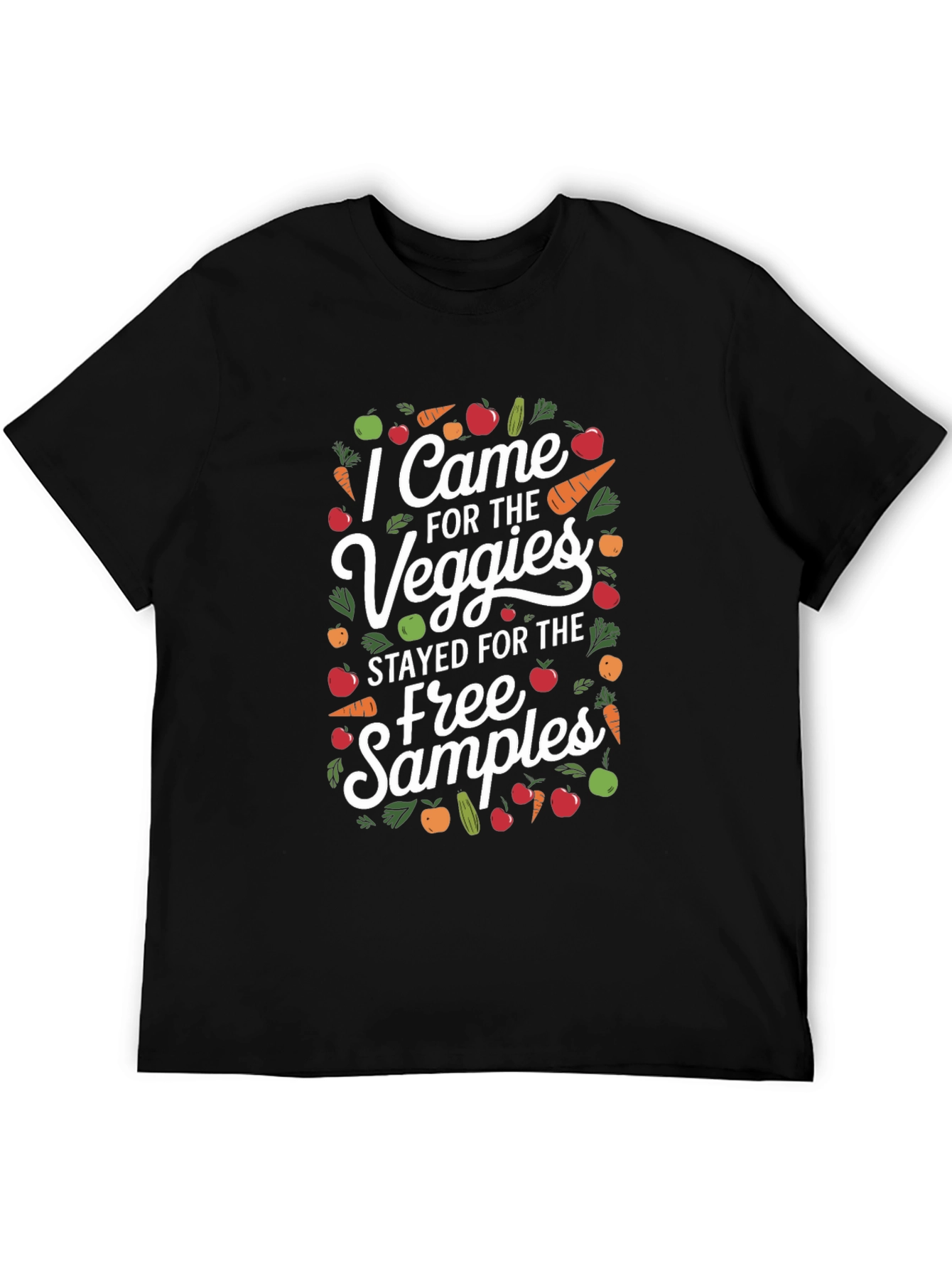 Black Veggie Lover's T-Shirt - Free Samples! view 5