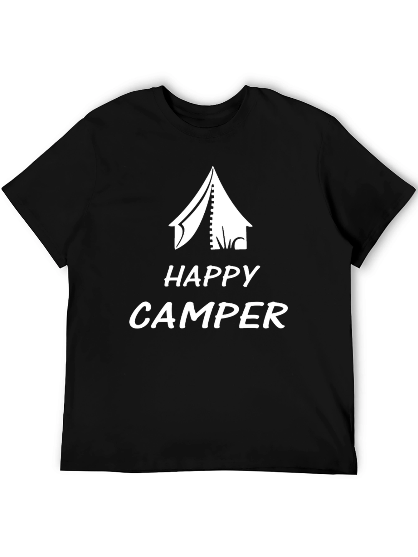 Black Happy Camper Black T-Shirt view 5