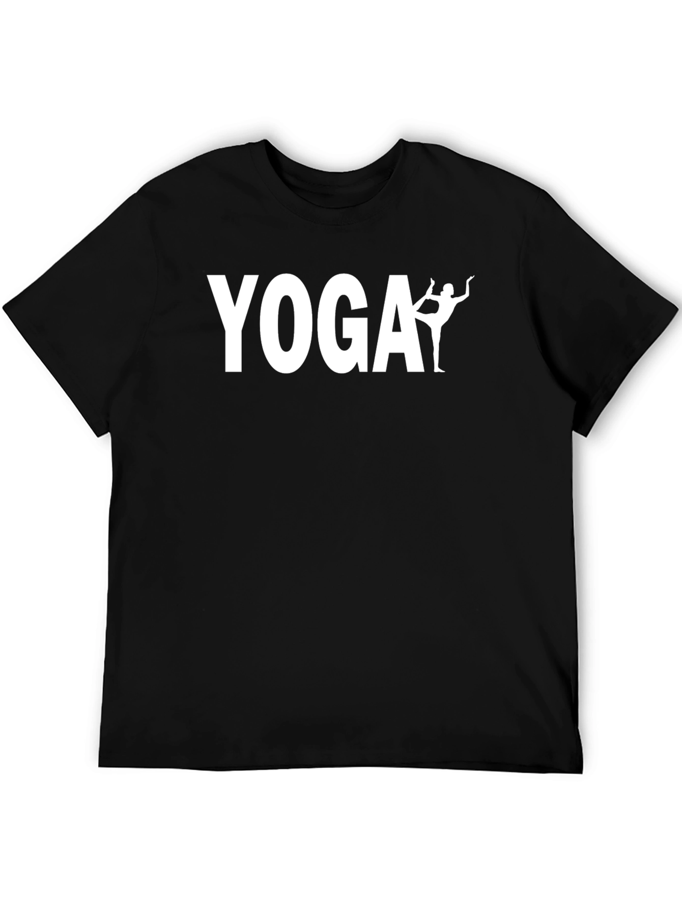 Black Yoga Graphic T-Shirt - Soft Cotton Blend view 5
