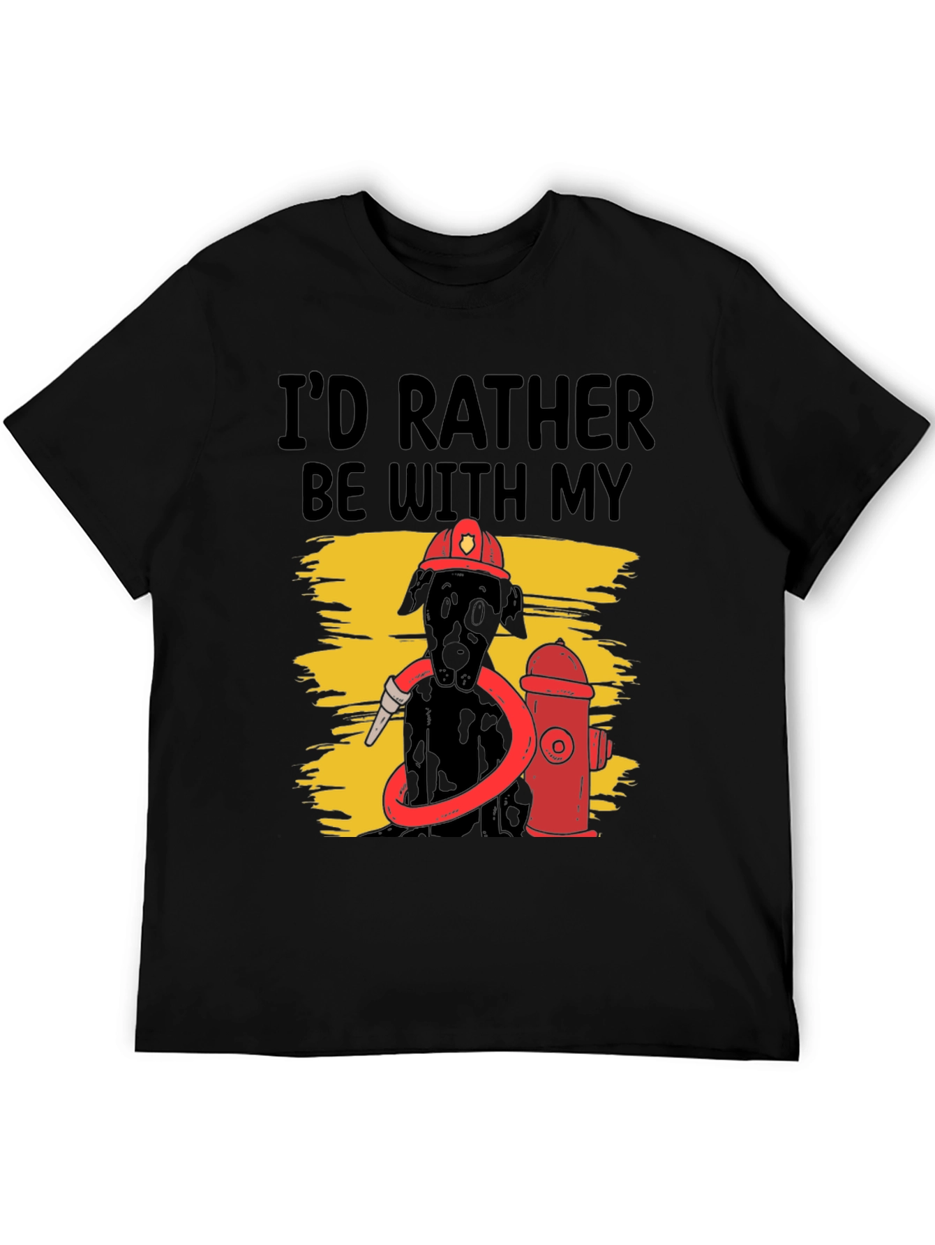 Black Dog Firefighter Graphic Tee view 5