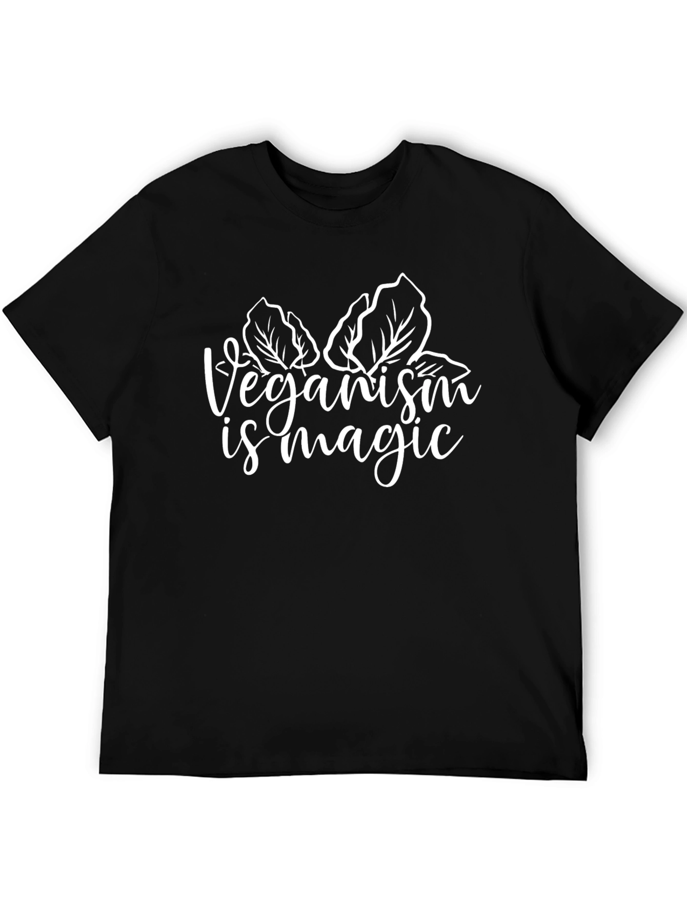 Black Veganism is Magic T-Shirt - Black view 5