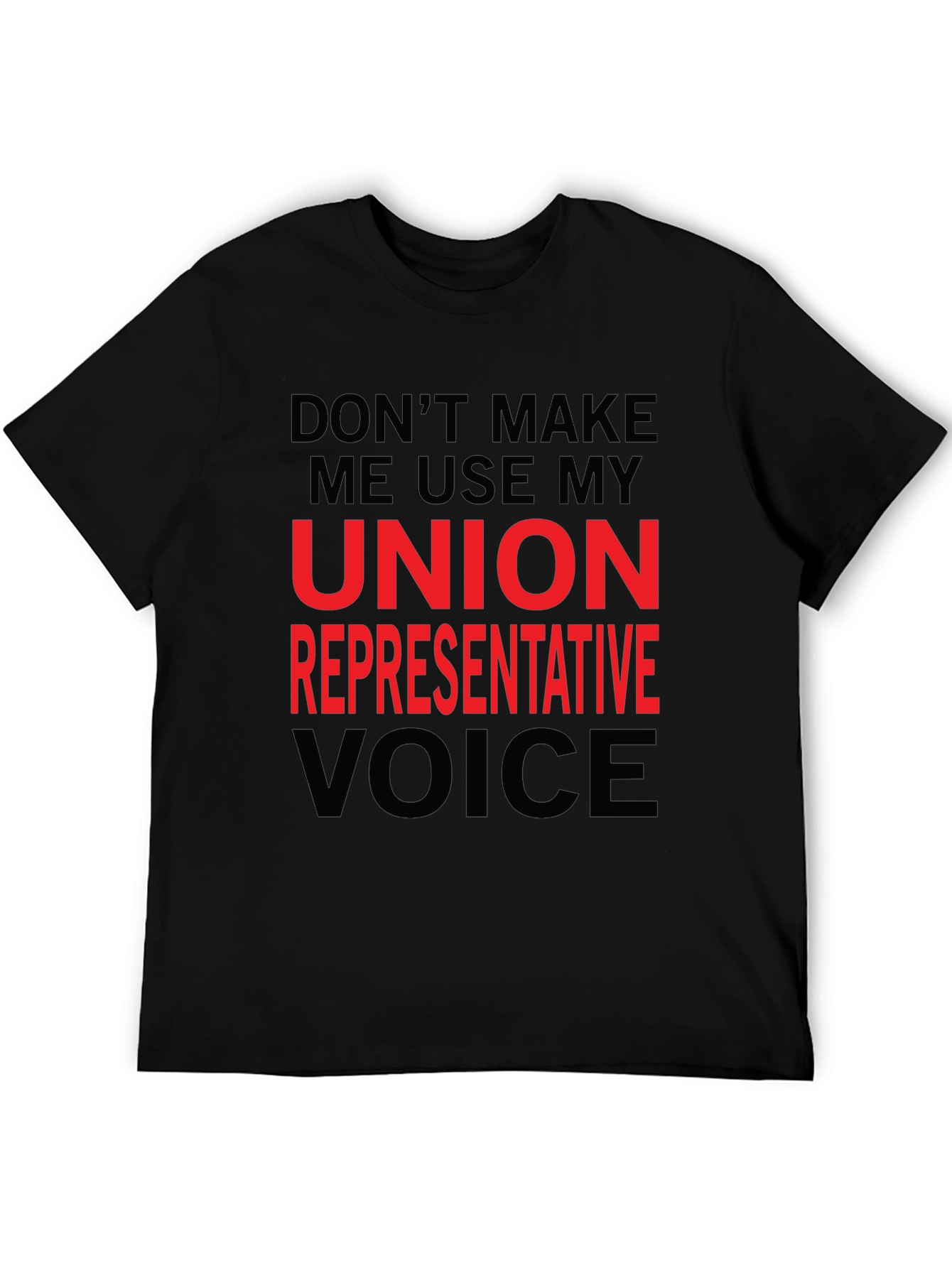 Black Union Representative T-Shirt - Funny Novelty Tee view 5