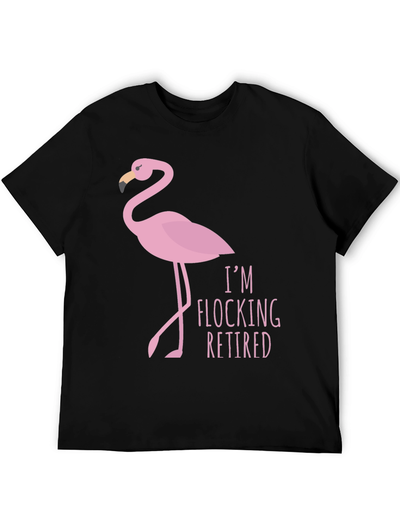 Black I'm Flocking Retired T-Shirt view 5