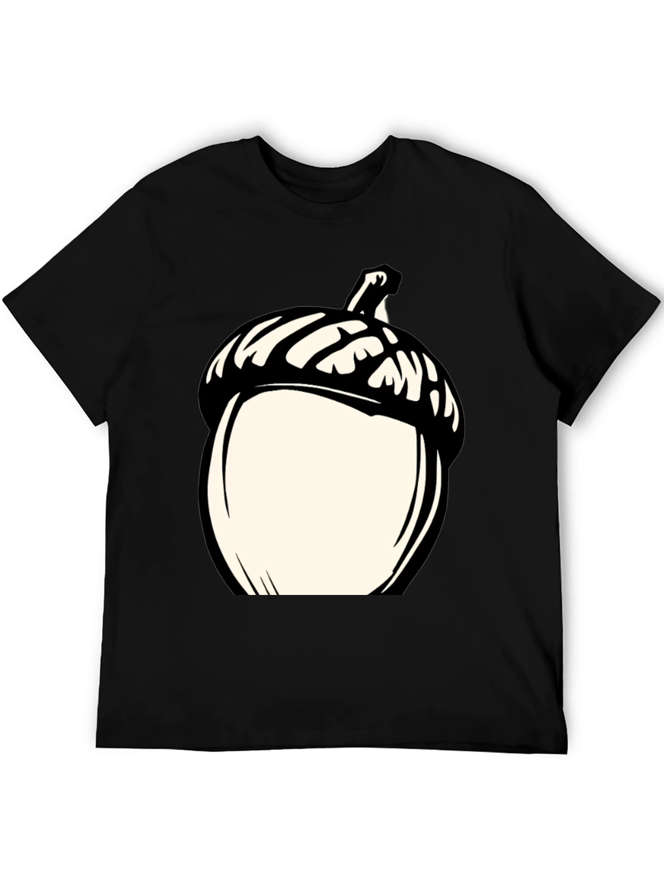 Black Acorn Graphic Tee - Black Casual Shirt view 5