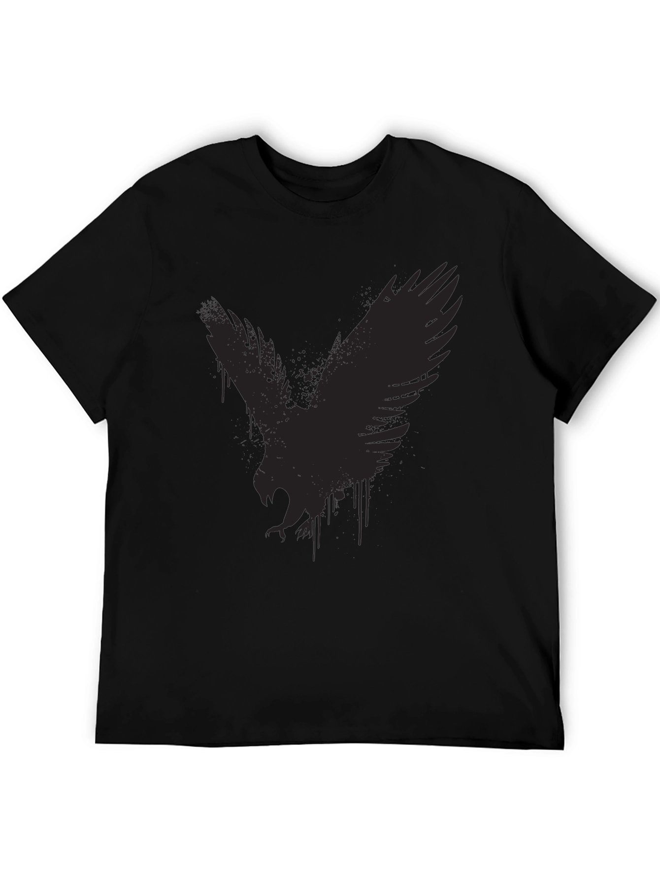 Black Black Eagle Graphic Tee - Men's Casual Shirt view 5